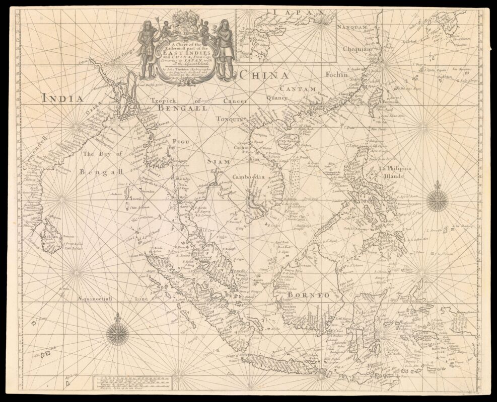 The rare first state of the Southeast Asia map from the first atlas ...