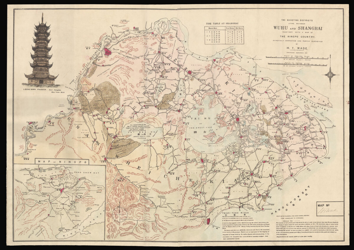 WADE, Henling Thomas; and Robert Alexis de VILLARD The Shooting Districts Lying between Wuhu and Shanghai