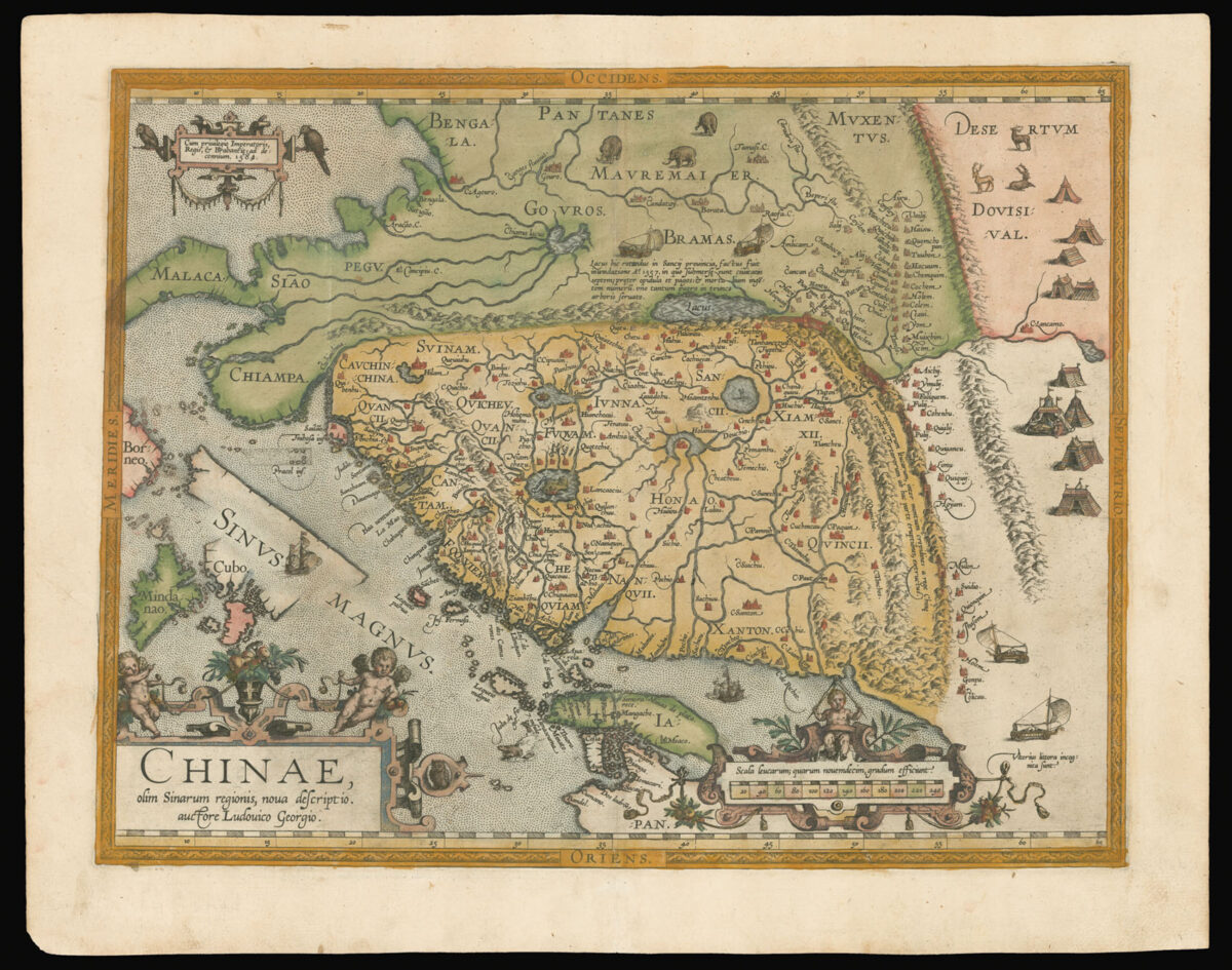 ORTELIUS, Abraham Chinae olim Sinarum regionis, nova descriptio.