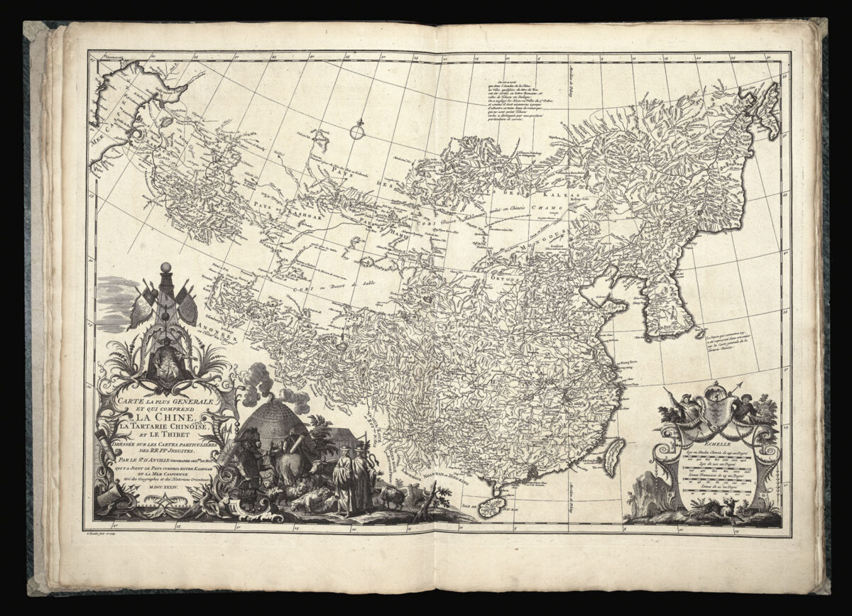 D'ANVILLE, Jean Baptiste Bourguignon Nouvel Atlas de la Chine, de la Tartarie Chinoise, et du Thibet