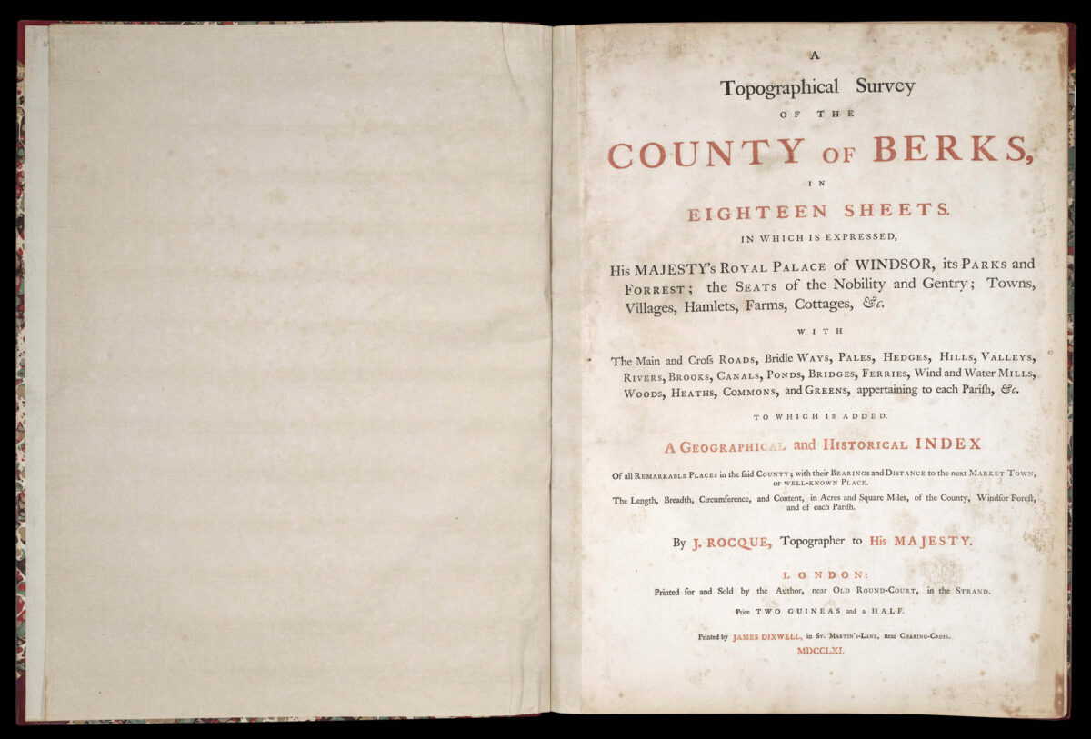 ROCQUE, John [Berkshire] A Topographical Survey of the County of Berks,