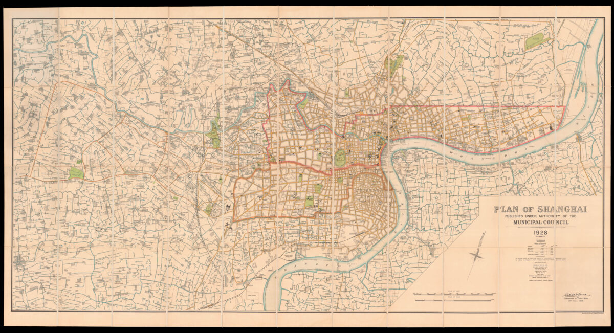 [ANONYMOUS] Plan of Shanghai 1928