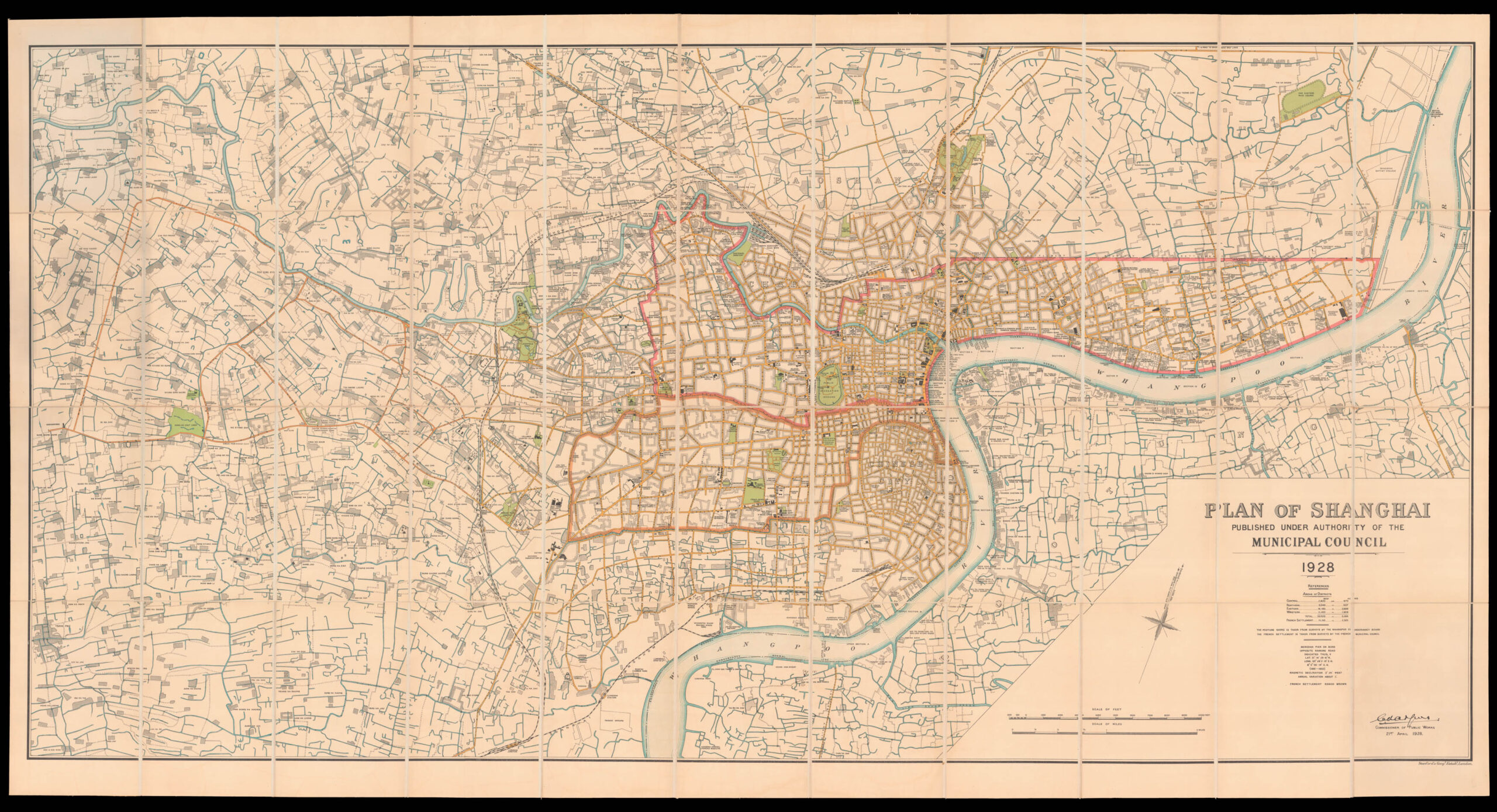 [ANONYMOUS] Plan of Shanghai 1928