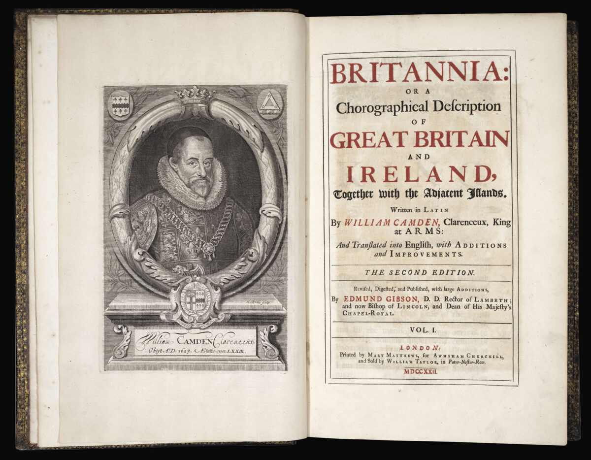 CAMDEN, William. Britannia: or a Chorographical Description of Great Britain and Ireland.