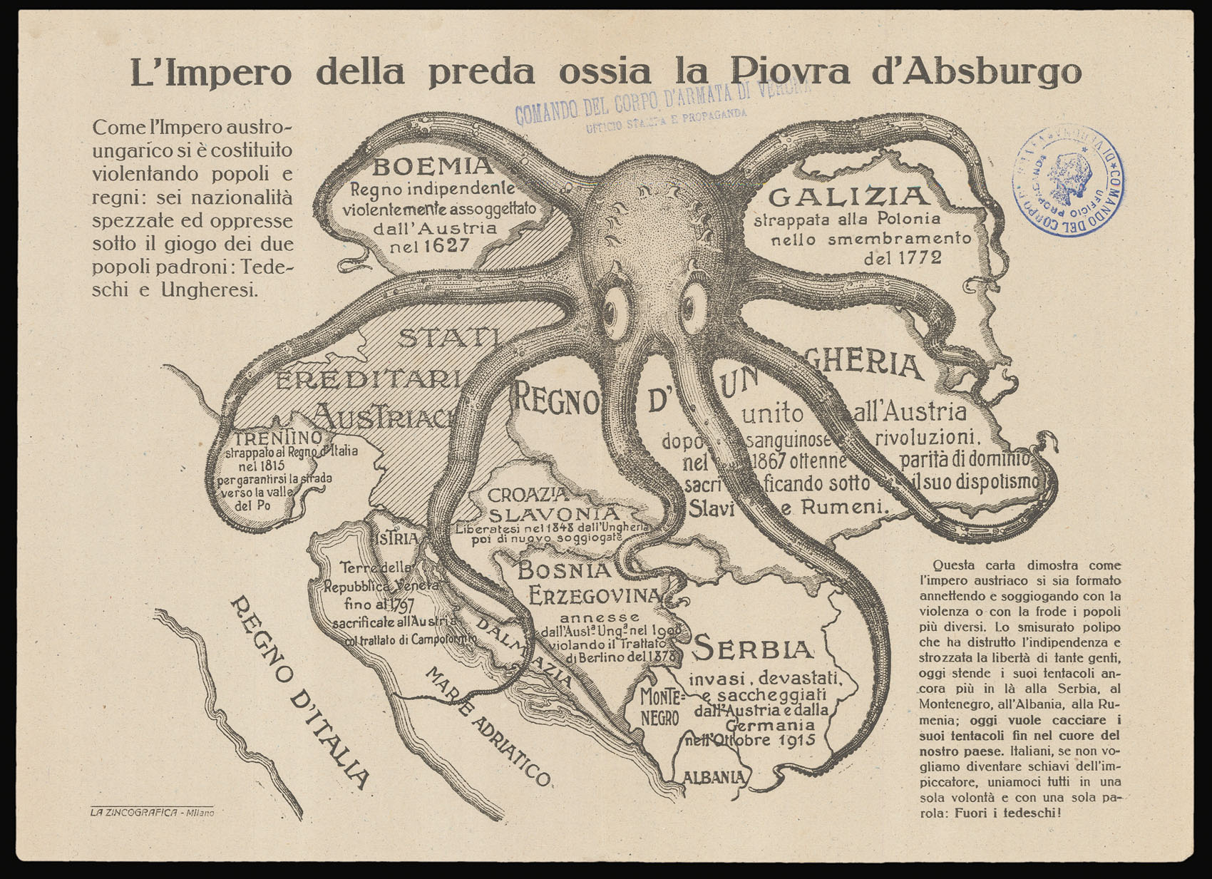 [Anonymous] L'Impero della preda ossia la Piovra d'Absburgo.