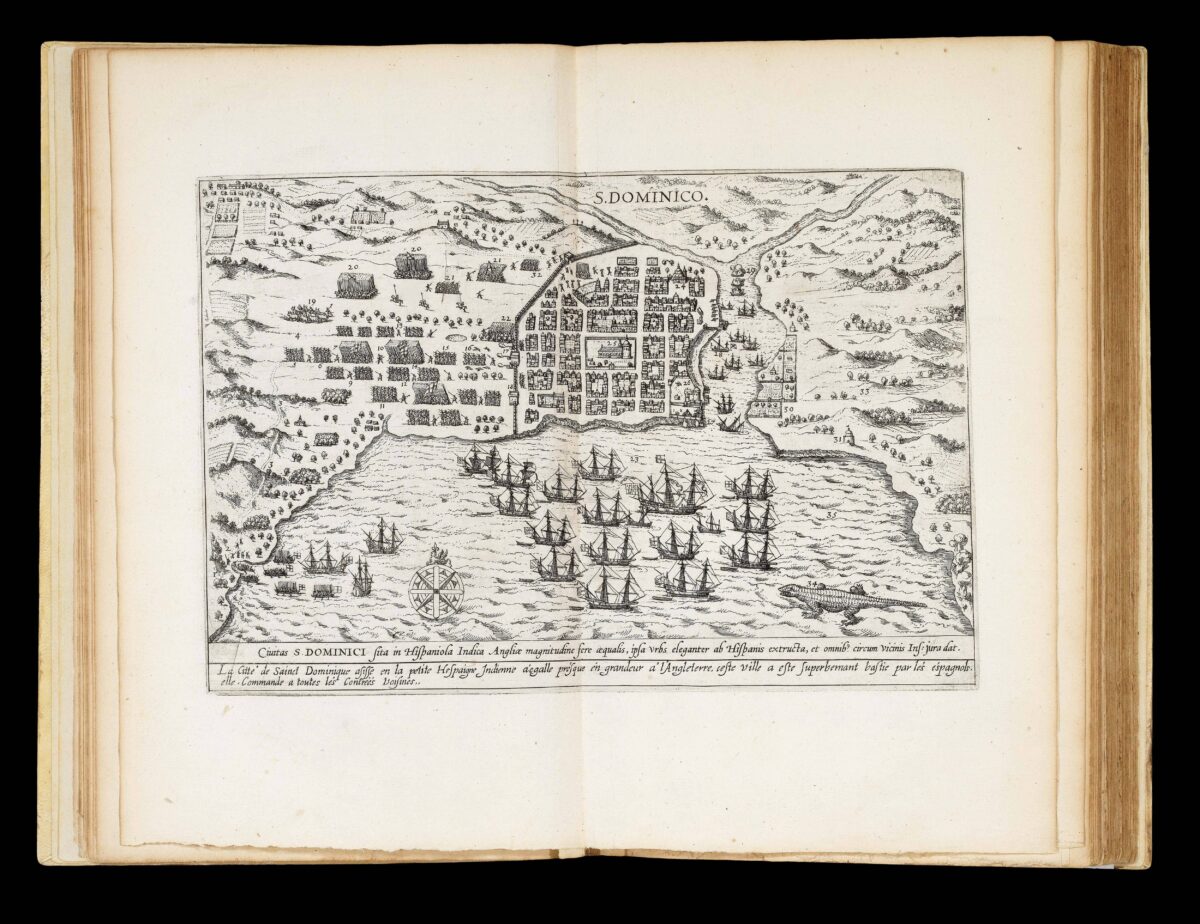 HERRERA [Y TORDESILLAS], A de; [Jacob Le MAIRE; Willem CORNELIS SCHOUTEN; Giovanni Battista BOAZIO]; et al. Description des Indes Occidentales, qu'on appelle aujourdhuy le Nouveau Monde: