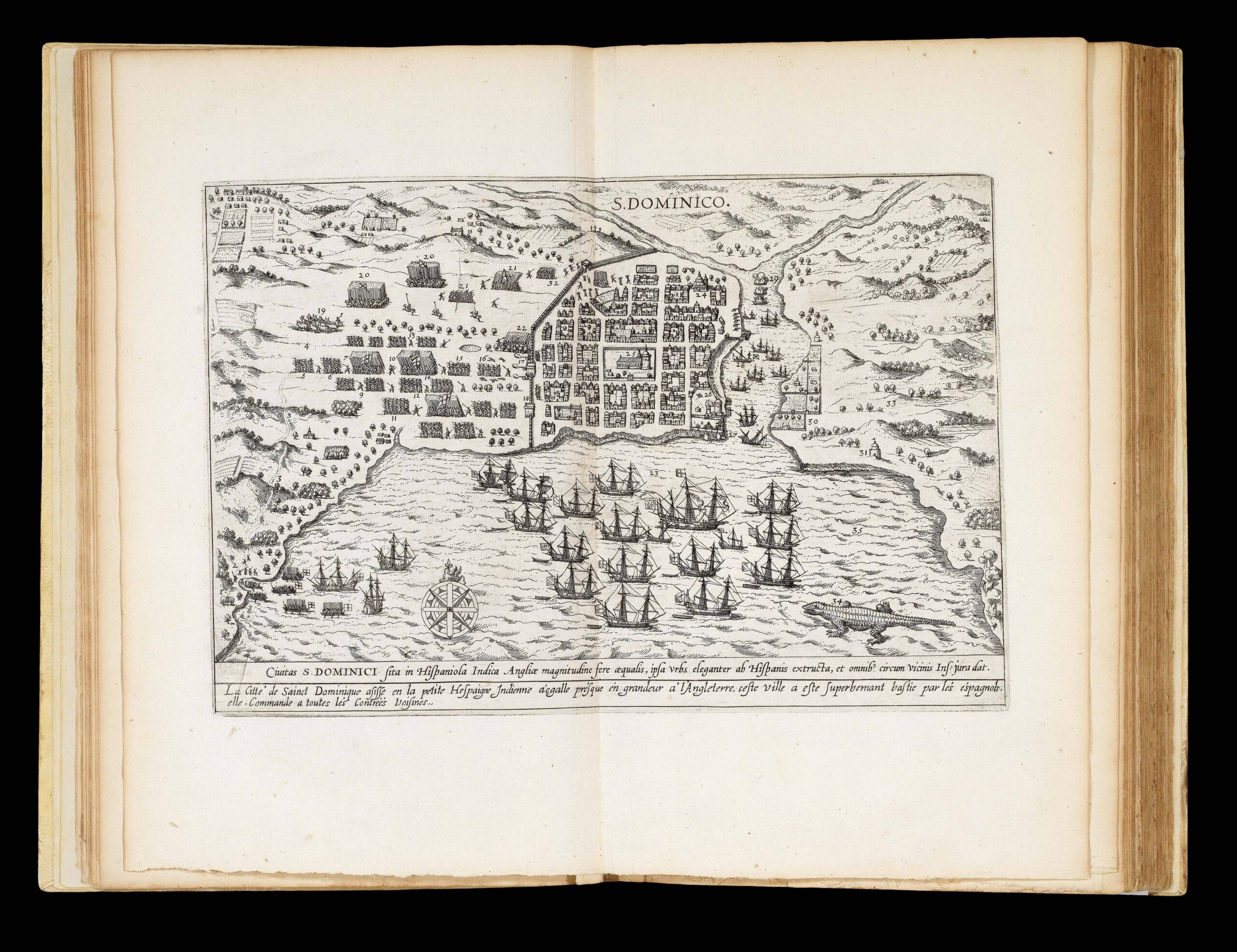 HERRERA [Y TORDESILLAS], A de; [Jacob Le MAIRE; Willem CORNELIS SCHOUTEN; Giovanni Battista BOAZIO]; et al. Description des Indes Occidentales, qu'on appelle aujourdhuy le Nouveau Monde: