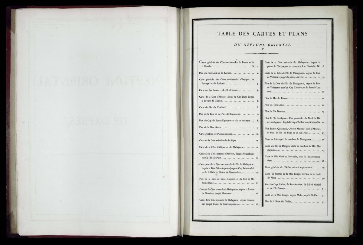 D'APRES DE MANNEVILLETTE, Jean-Baptiste Le Neptune Oriental, dédié au Roi [with] Supplement