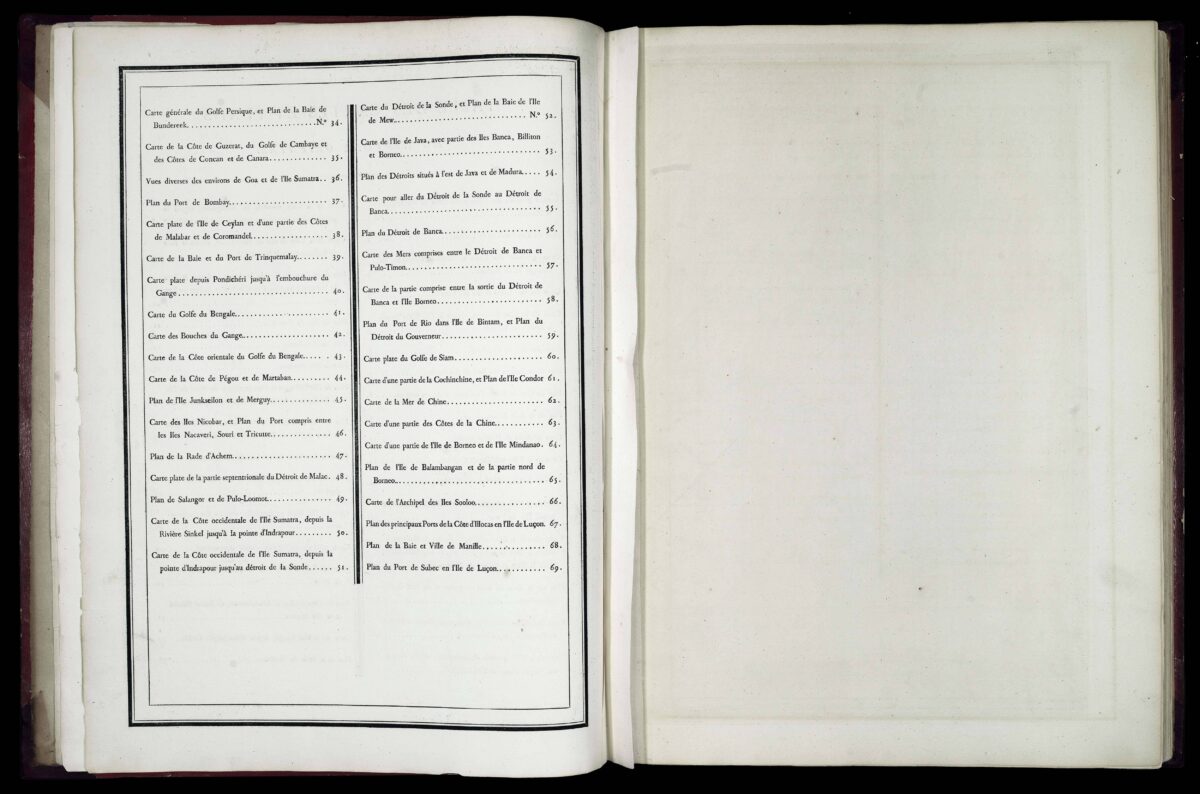 D'APRES DE MANNEVILLETTE, Jean-Baptiste Le Neptune Oriental, dédié au Roi [with] Supplement