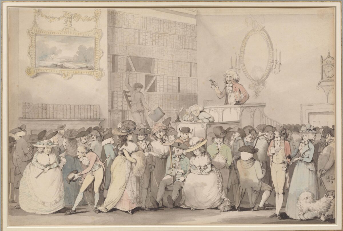 [DUNTHORNE, James junior] [A Book Auction].