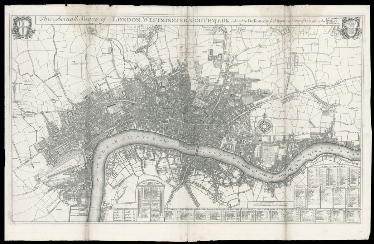 MORDEN, Robert and LEA, Philip This Actuall Survey of London, Westminster & Southwark