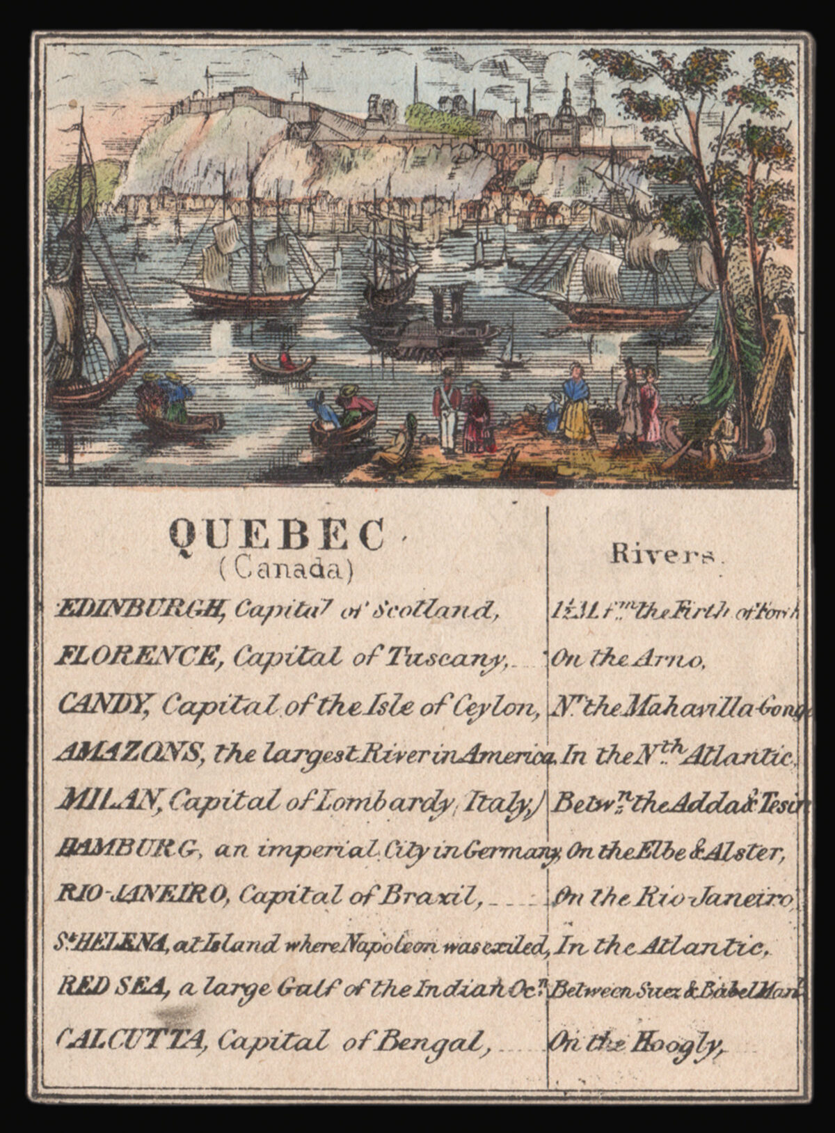 [ANONYMOUS] [Set of nine card maps with views of cities to verso].