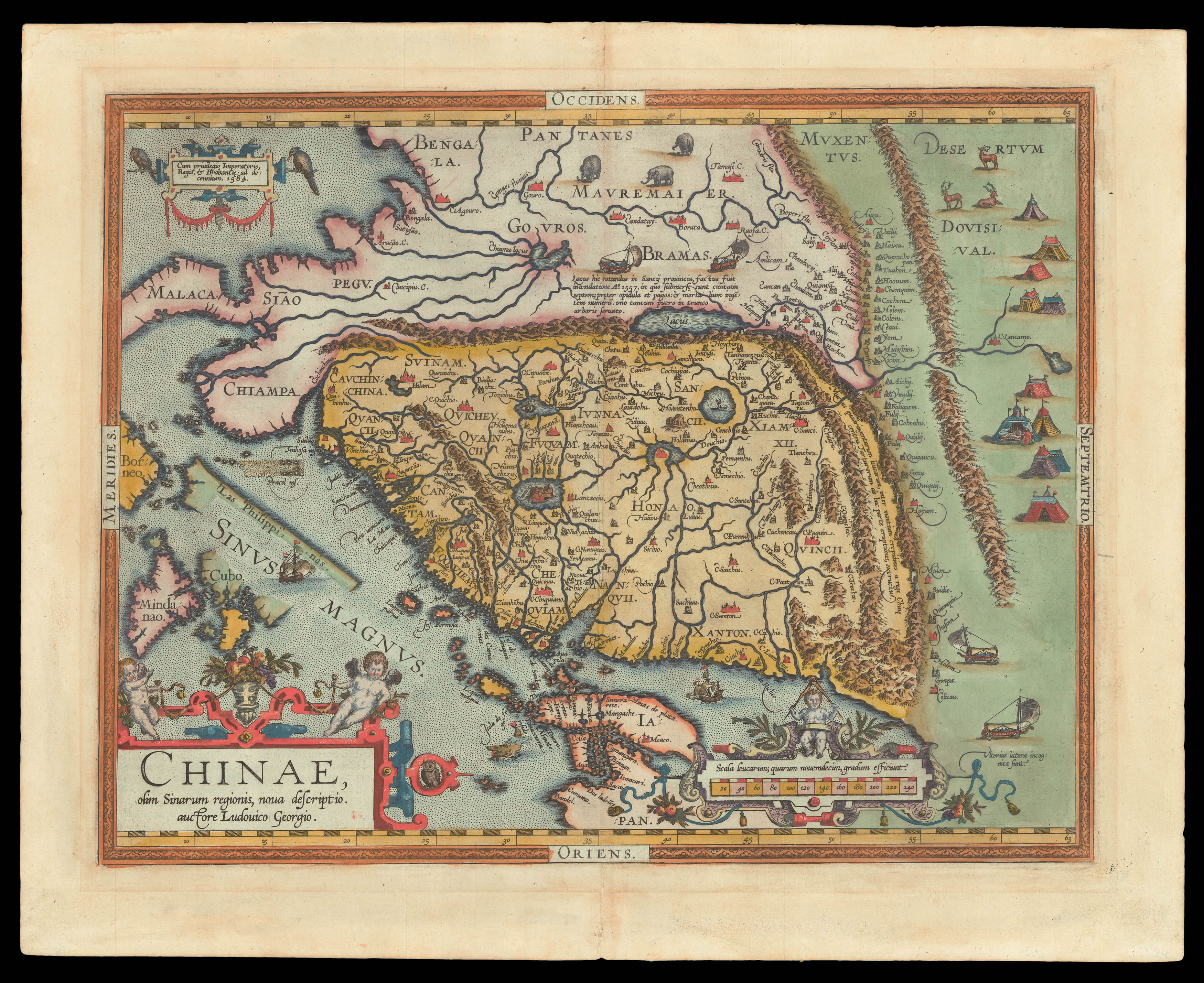ORTELIUS, Abraham Chinae olim Sinarum regionis, nova descriptio.