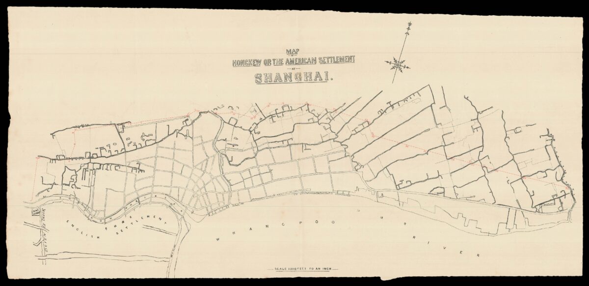 [Anonymous] Map of Hongkew or the American Settlement at Shanghai.