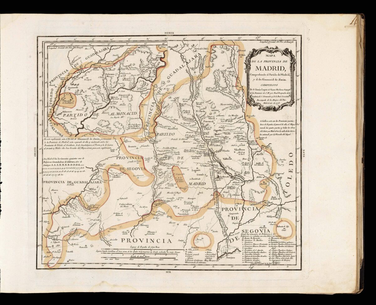 LÓPEZ [DE VARGAS MACHUCA], Tomás; LÓPEZ [DE VARGAS MACHUCA], Tomás Mauricio; LÓPEZ [DE VARGAS MACHUCA], Juan; and DE LA CRUZ [CANO Y OLMEDILLA], Juan. Atlas de Espana y Portugal y posesiones de Ultramar...