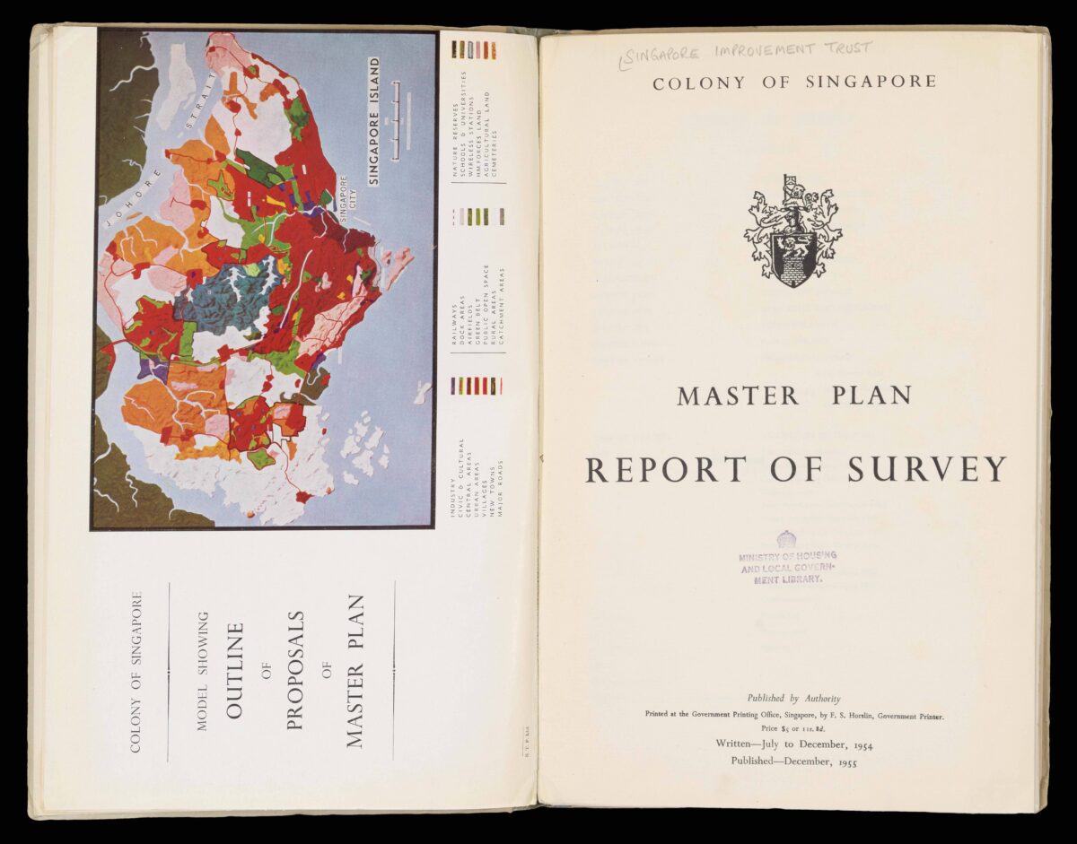[SINGAPORE IMPROVEMENT TRUST] Colony of Singapore Master Plan