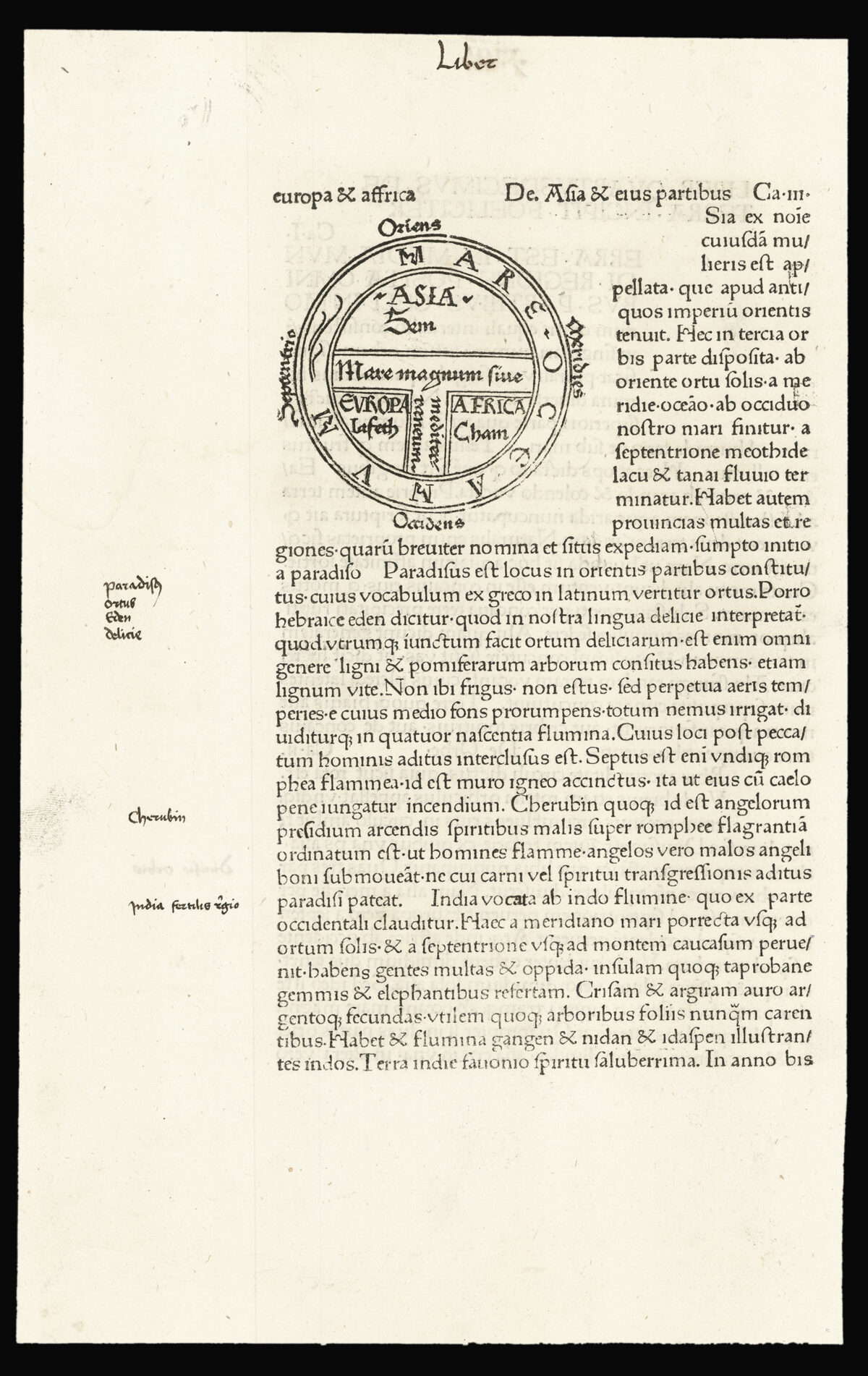 HISPALENSIS, Isidorus [Untitled world map].