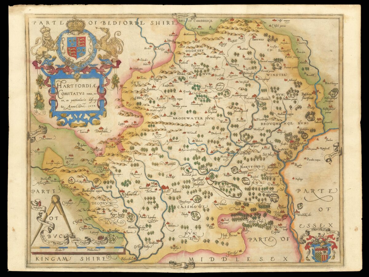 SAXTON, Christopher [Hertfordshire] Hartfordiae Comitatus