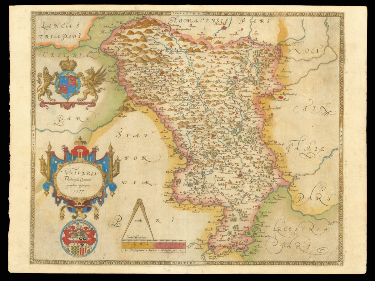 SAXTON, Christopher [Derbyshire] Universi Derbiensis Comitatus graphica descriptio 1577