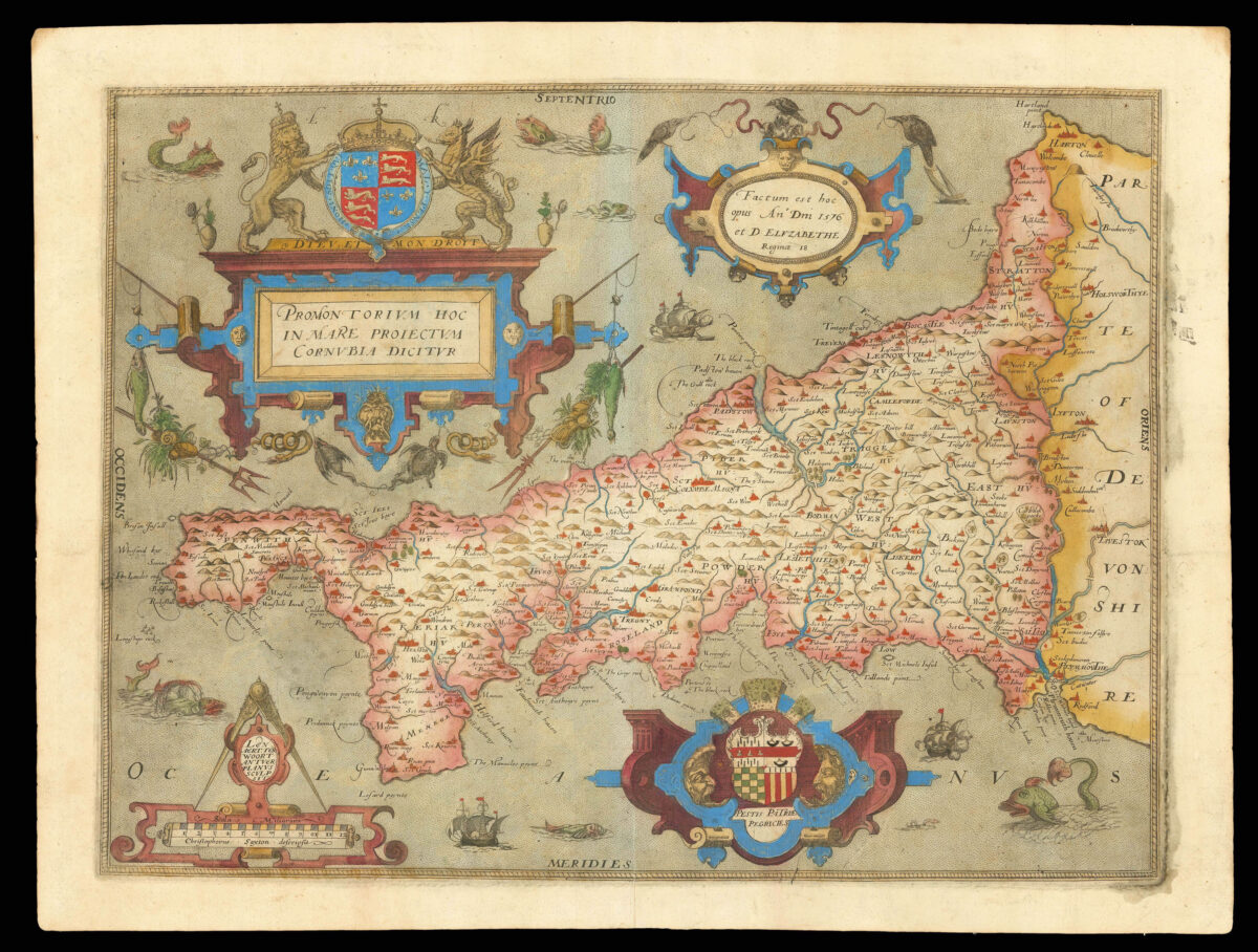 SAXTON, Christopher Promontorium hoc in mare proiectum Cornubia dicitur