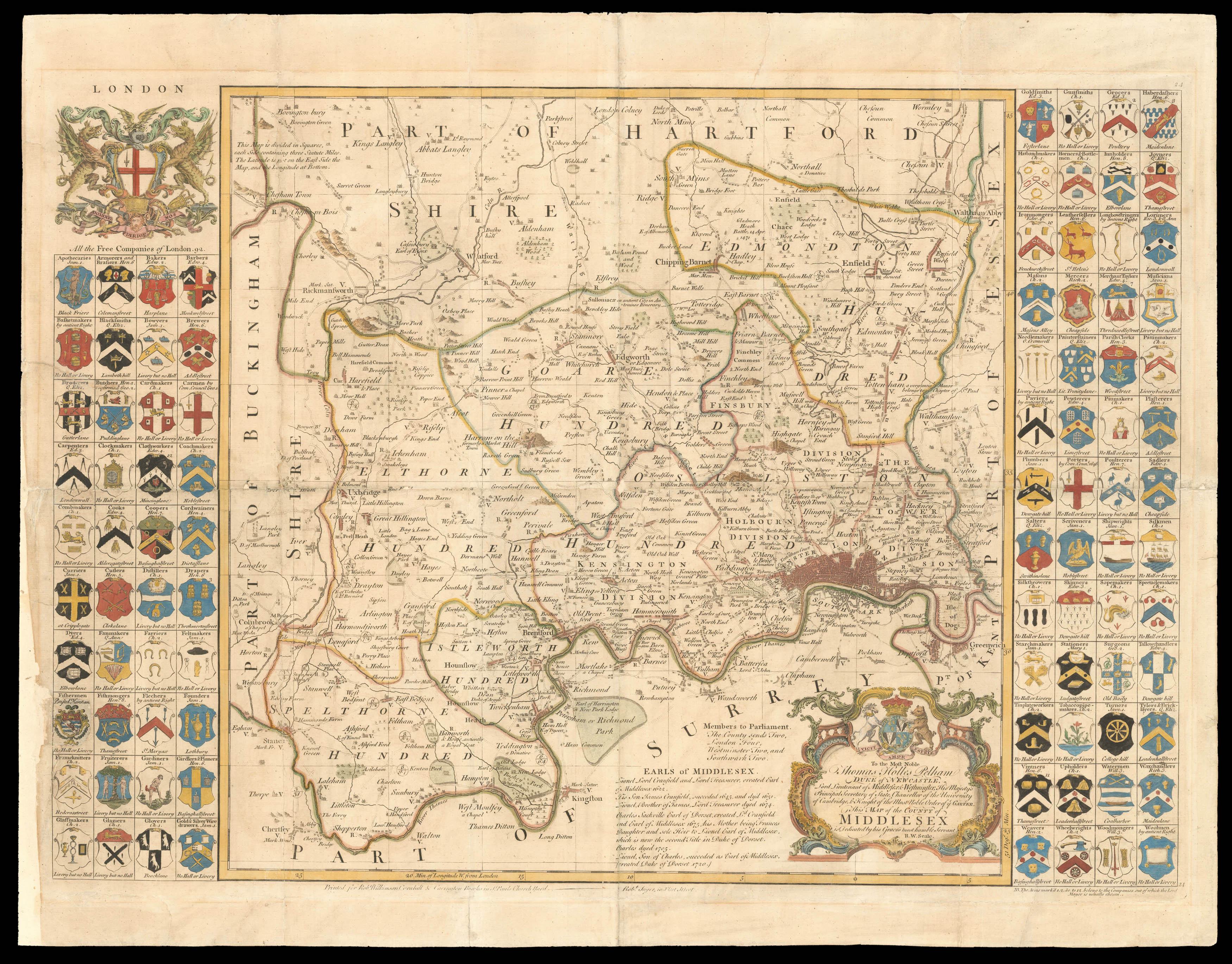 SEALE, R.W. To the Most Noble Thomas Holles Pelham Duke of Newcastle,