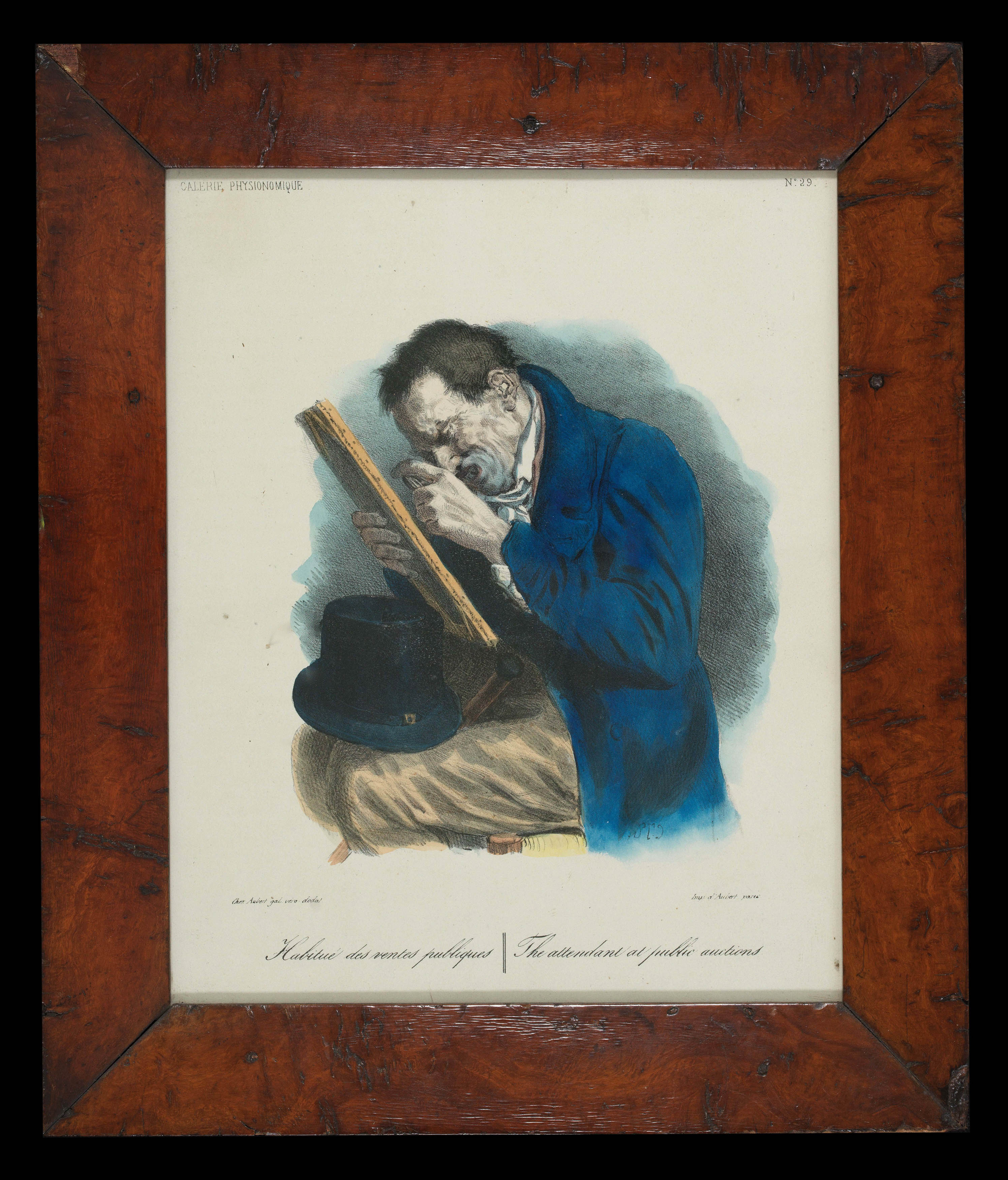 AUBERT, Gabriel Habitue des vents publique. The attendant at a public auctions.