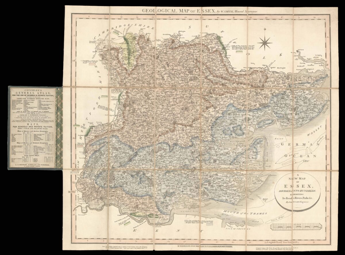 SMITH, William Geological Map of Essex, by W. Smith, Mineral Surveyor.