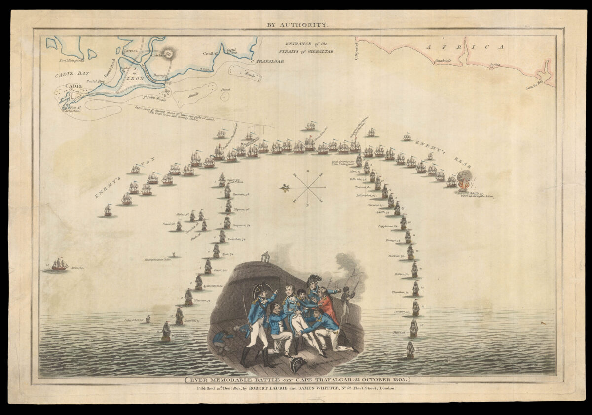 LAURIE [Robert] & [James] WHITTLE Ever memorable battle off Cape Trafalgar: 21 October 1805