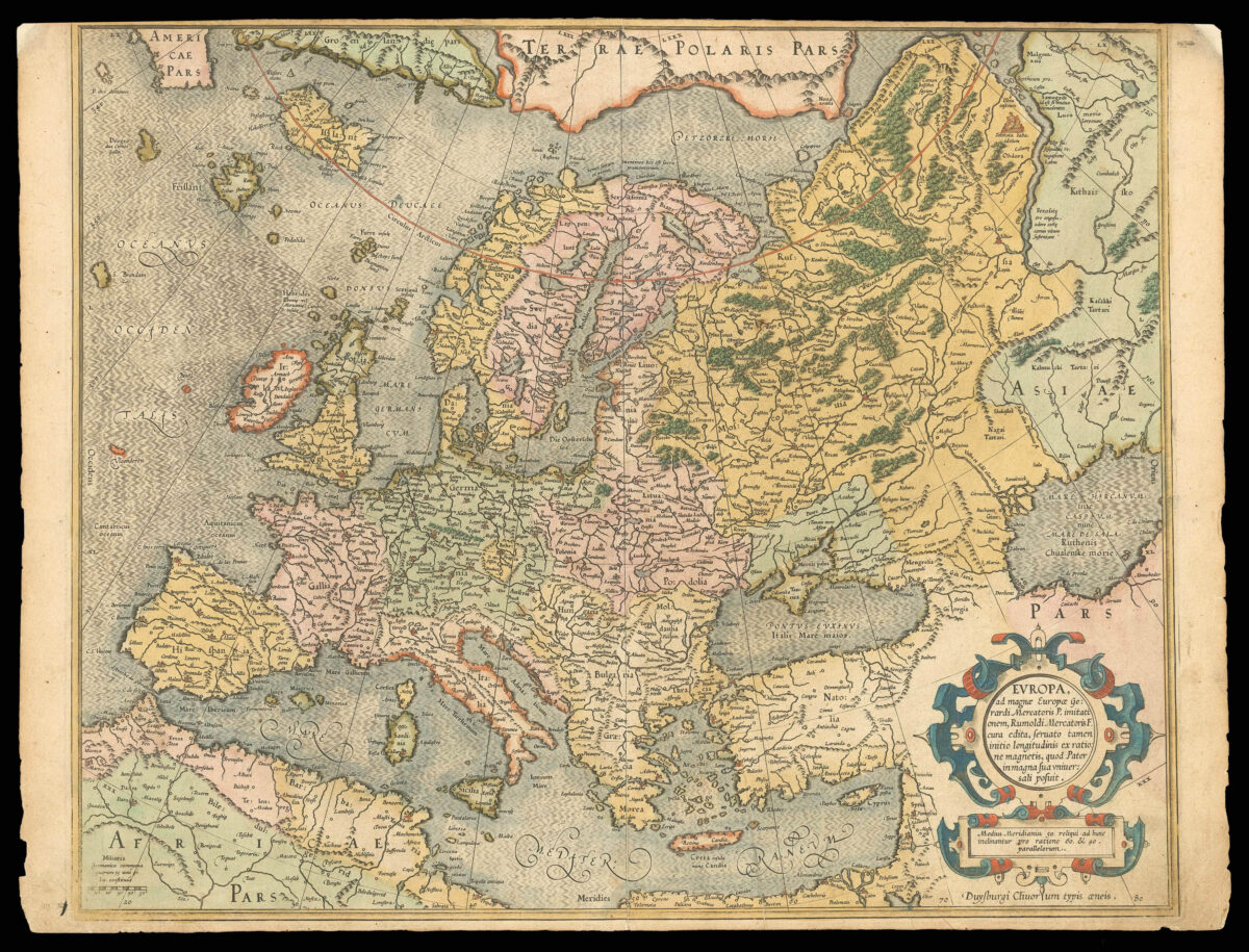 MERCATOR, Rumold; Gerald MERCATOR Europa, ad magnae Europae Gerardi Mercatoris