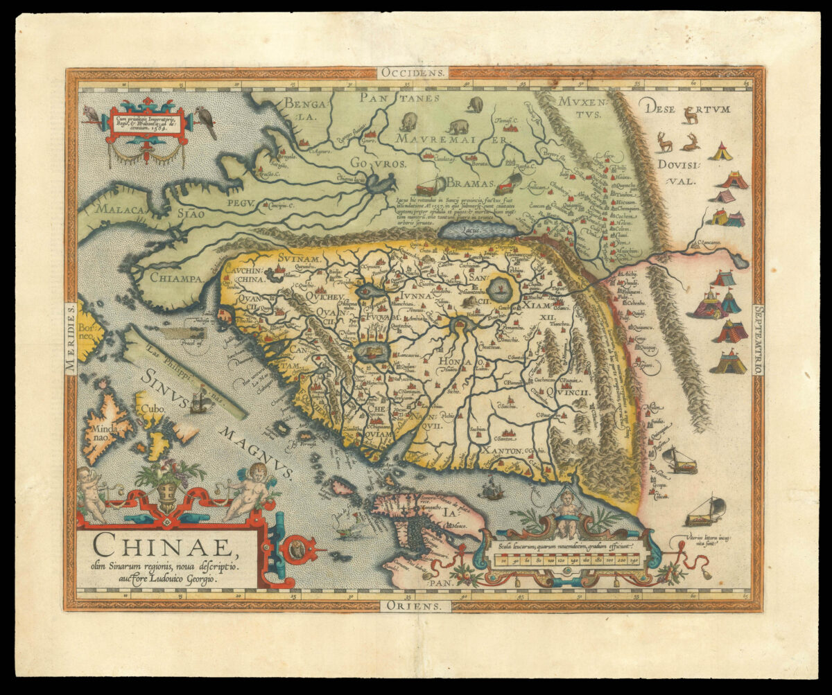 ORTELIUS, Abraham Chinae olim Sinarum regionis, nova descriptio.