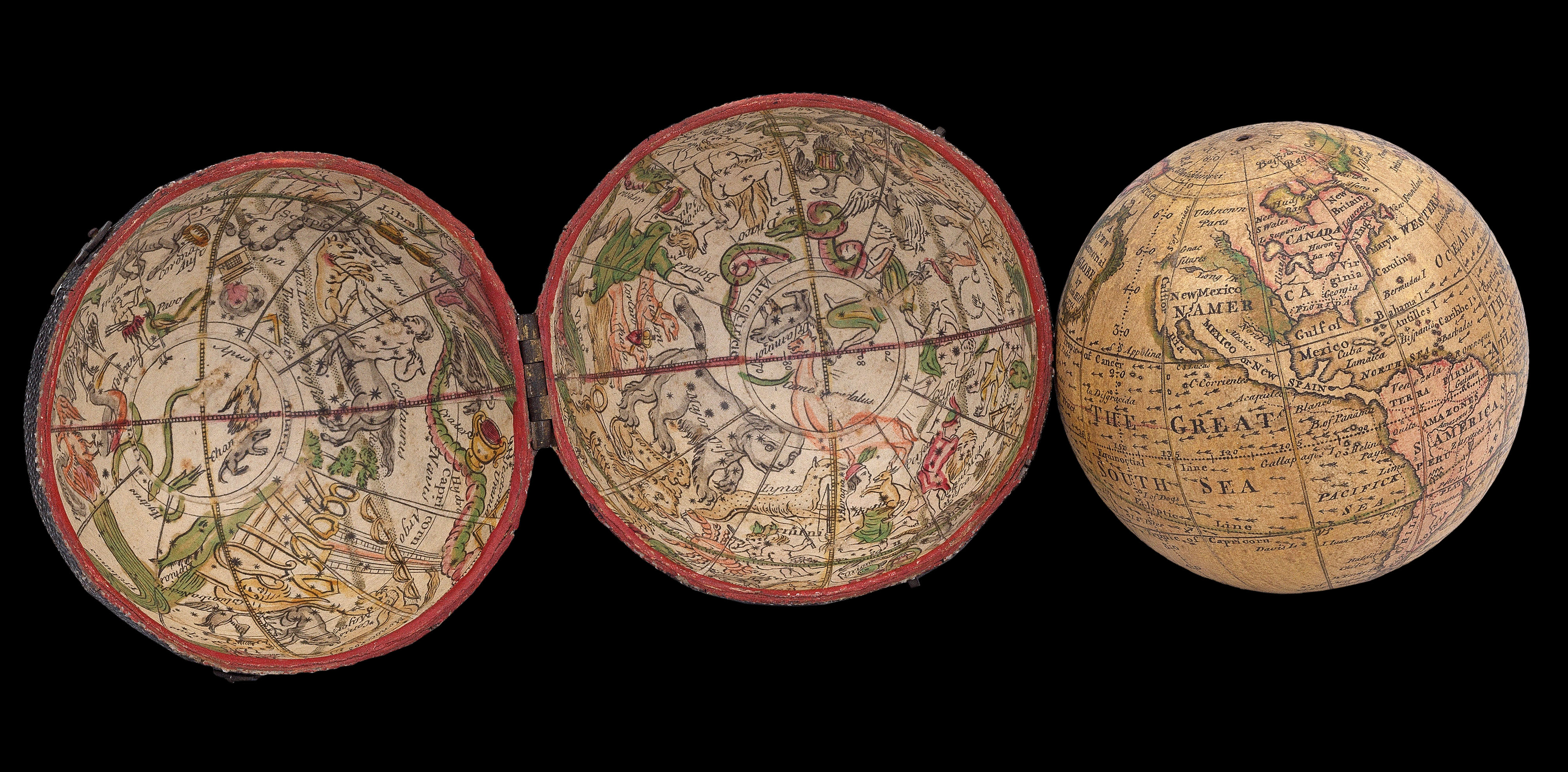 HILL, Nathaniel. A New Terrestrial Globe by Nath Hill 1754.