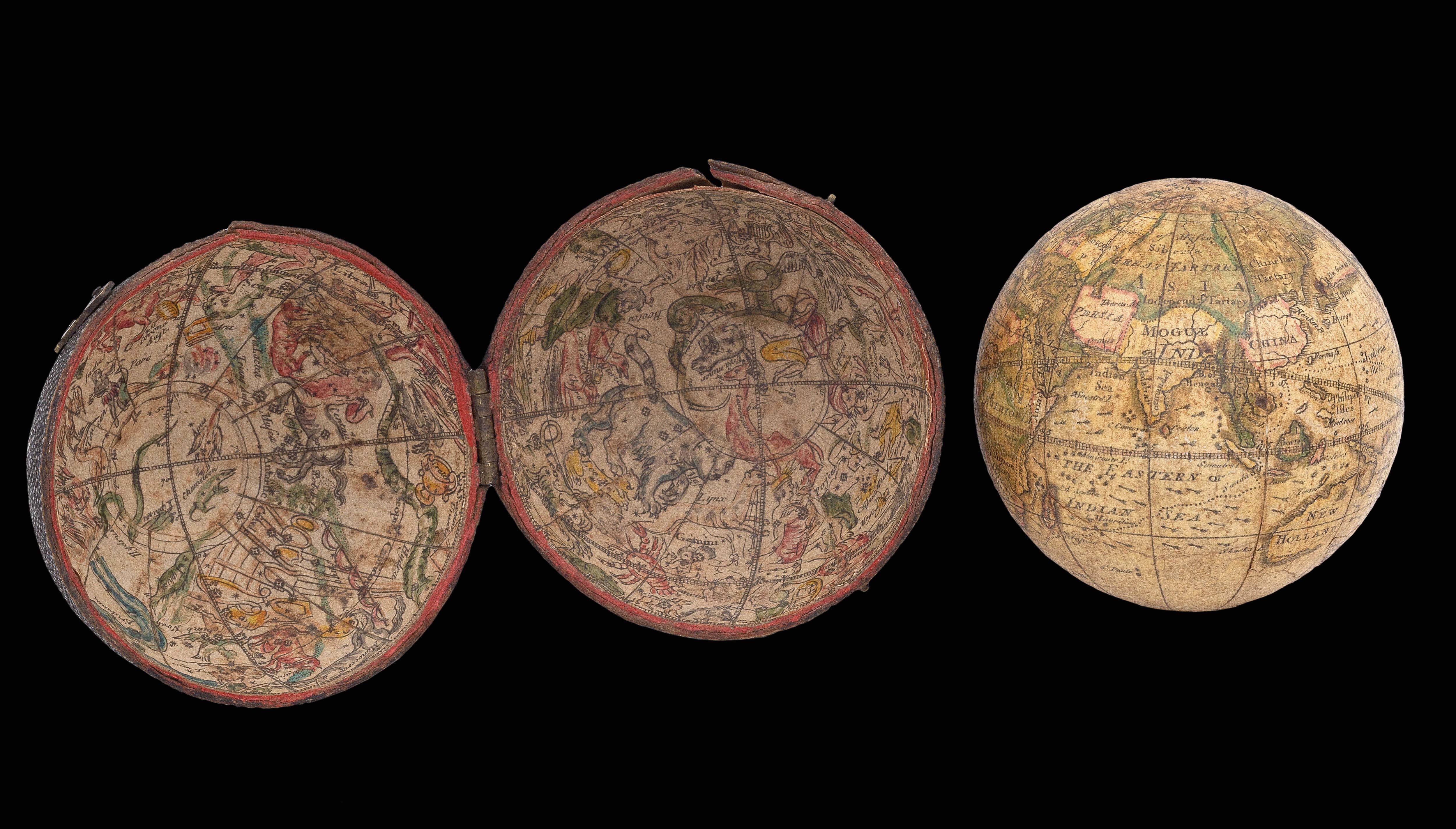 CUSHEE, L[eonard Compere] A New Globe of the Earth by L. Cushee.