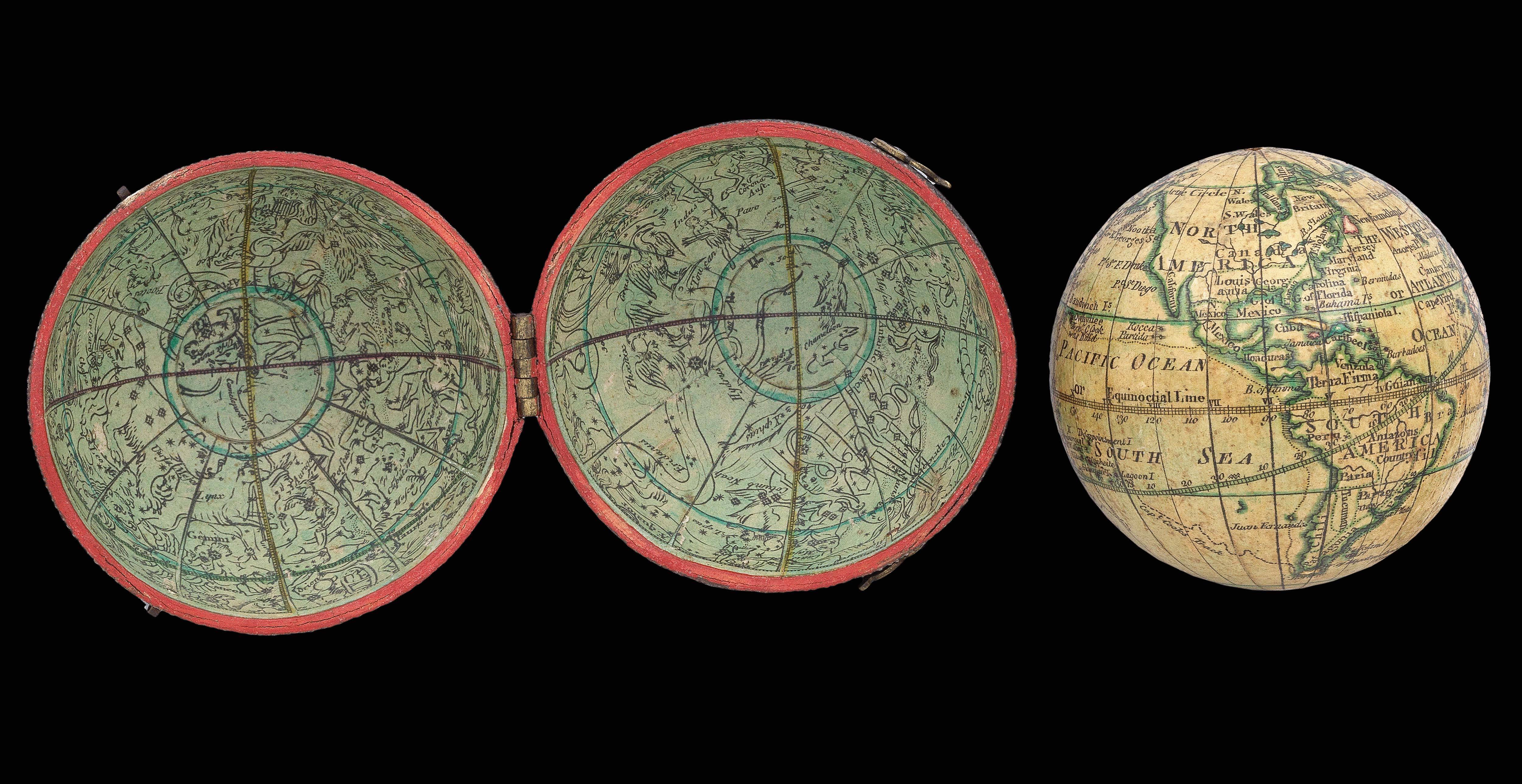 LANE, N[icholas] A New Globe of the Earth by N. Lane.