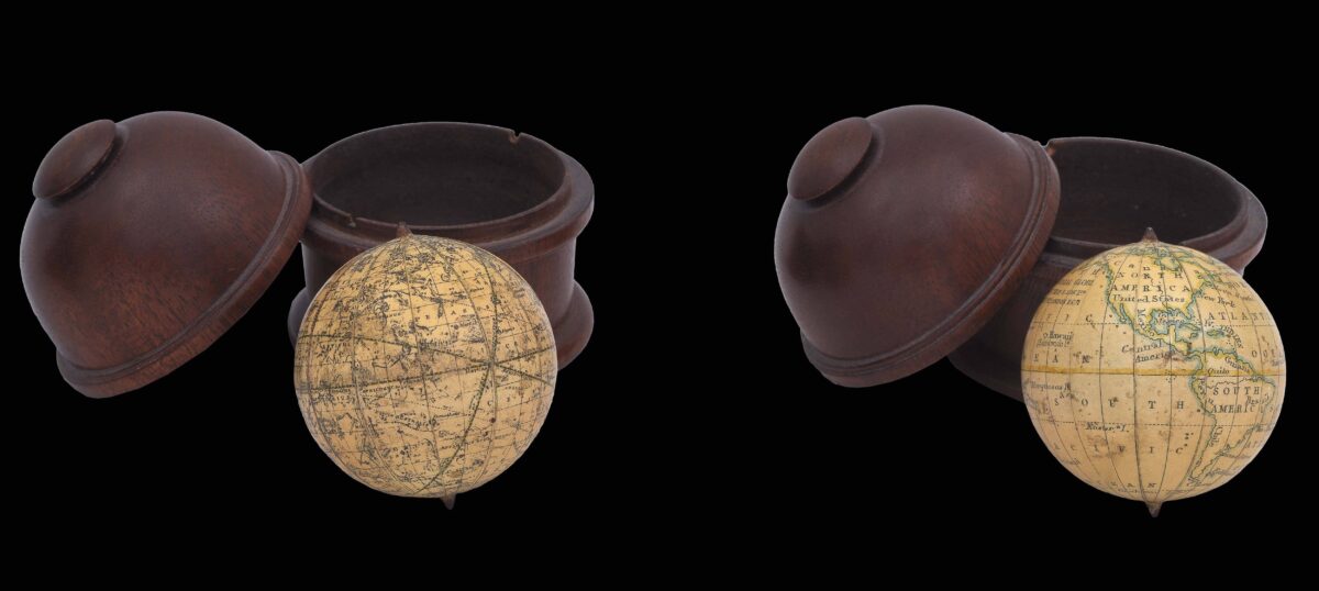PHILIP, George & Son. Terrestrial globe [and celestial globe].