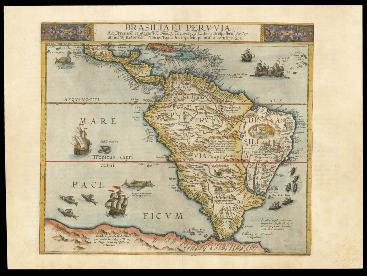 DE JODE, Cornelis Brasilia et Peruvia.
