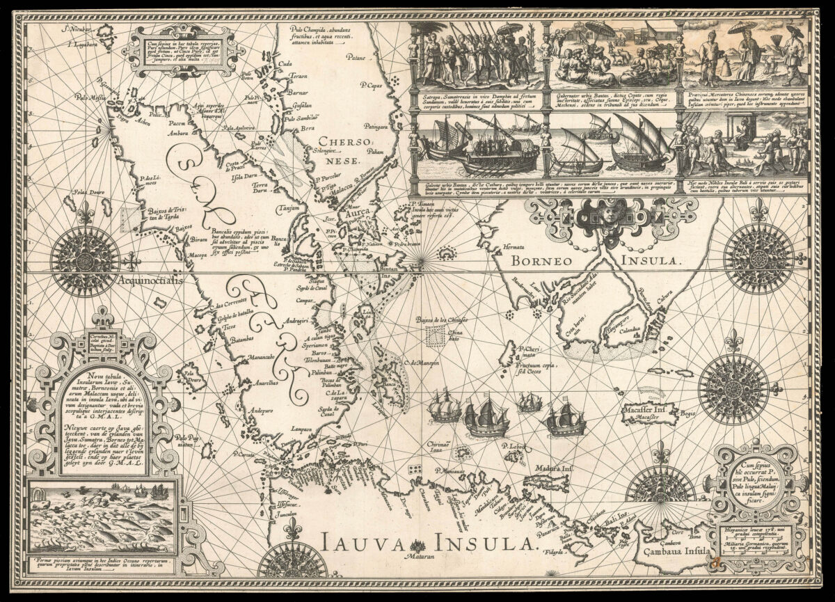 LODEWIJCKSZ, Willem Nova Tabula, Insularum Iavae, Sumatrae, Borneonis, et aliarum Malaccam usque…