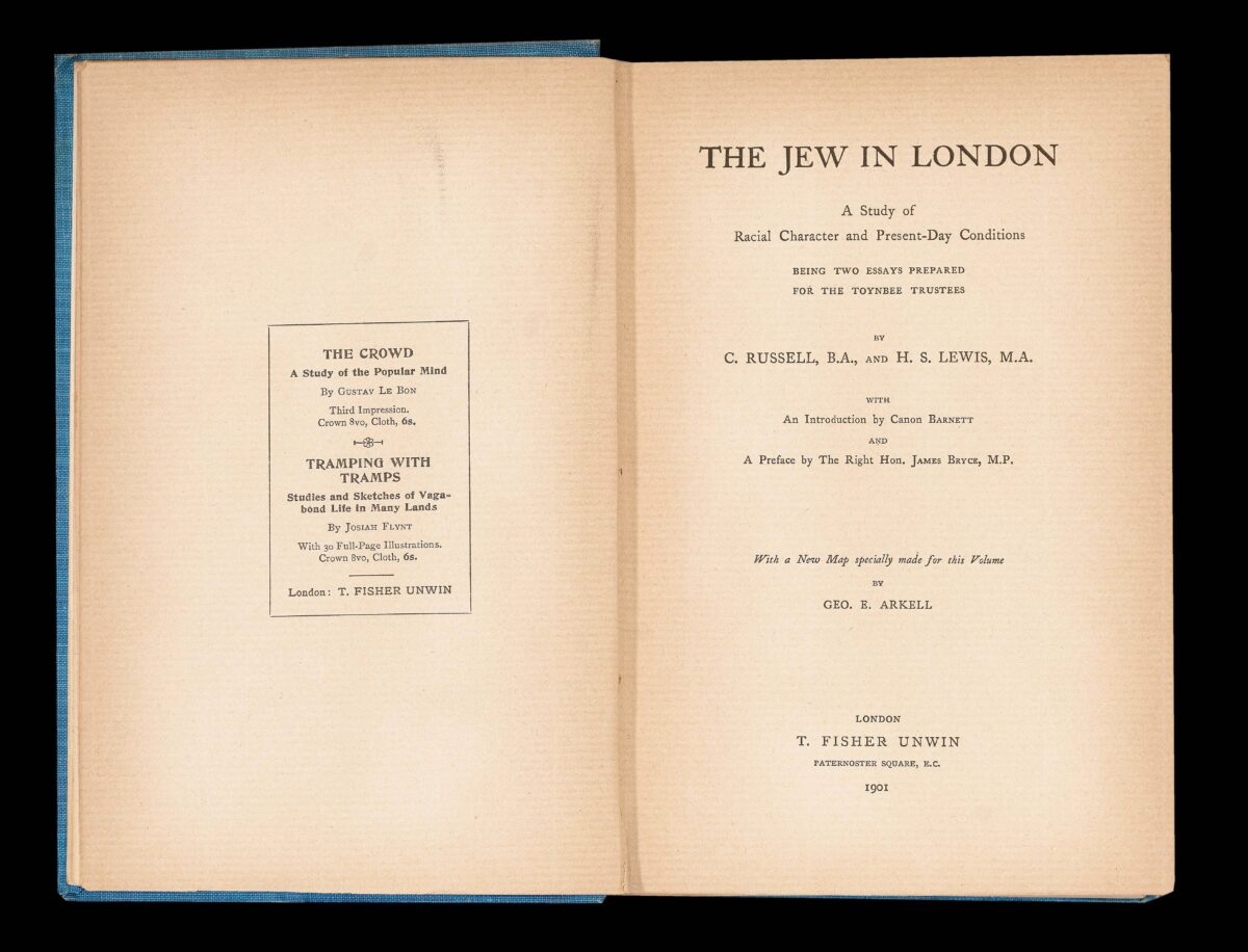 ARKELL, George E. Jewish East London.
