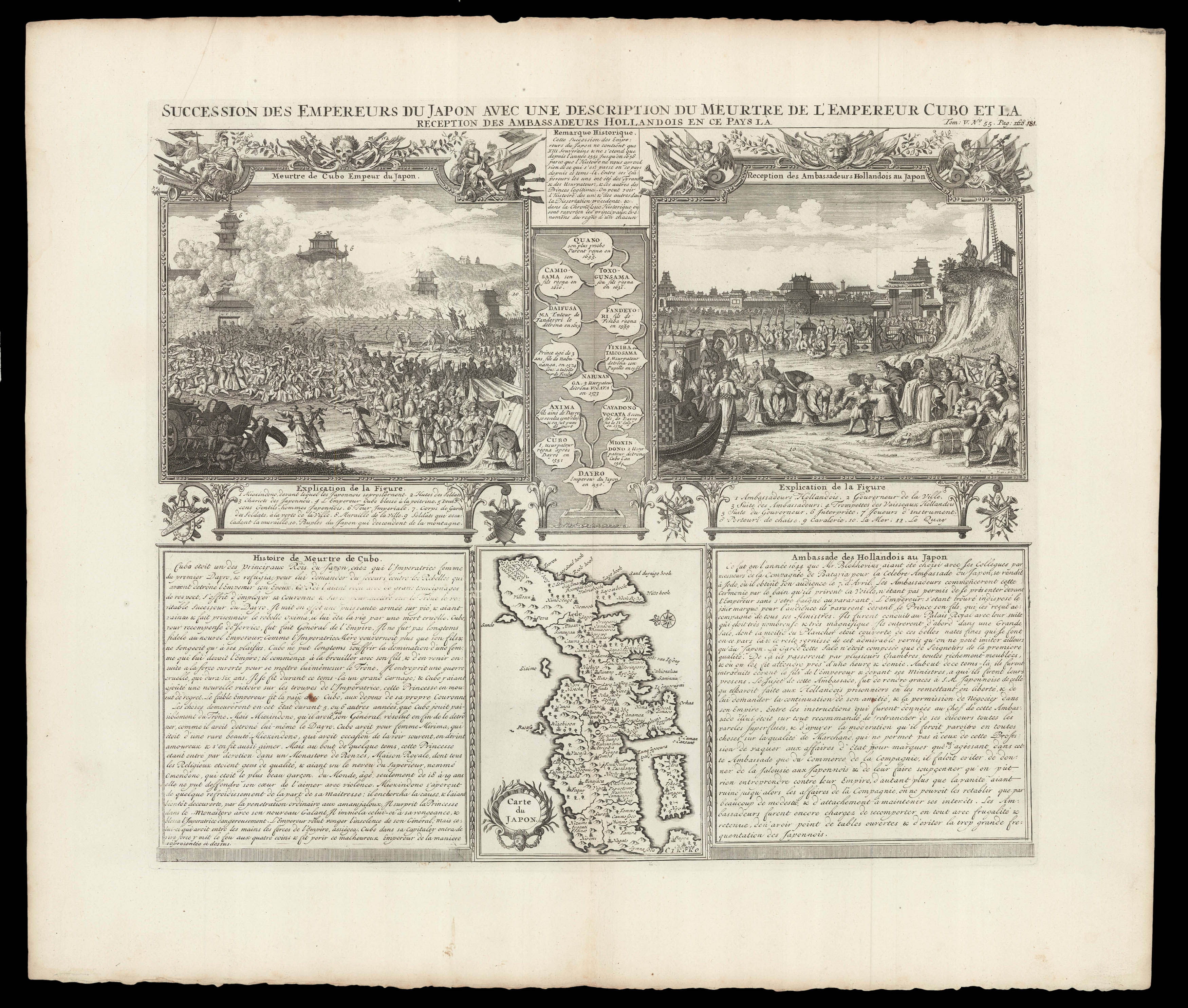 CHATELAIN, Zacharie; and Henri Abraham CHATELAIN Succession des Empereurs du Japon