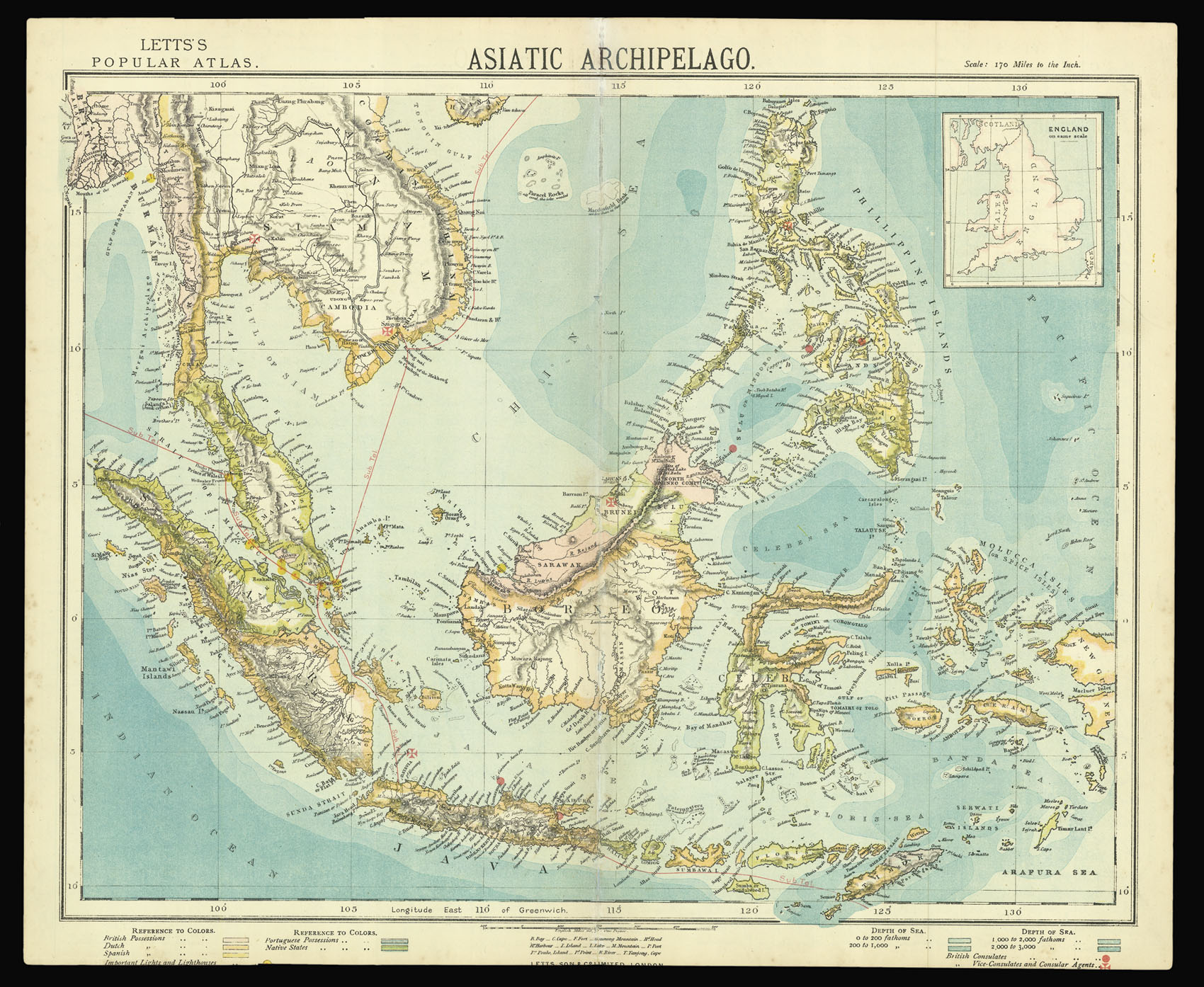 LETTS & SON Asiatic Archipelago.