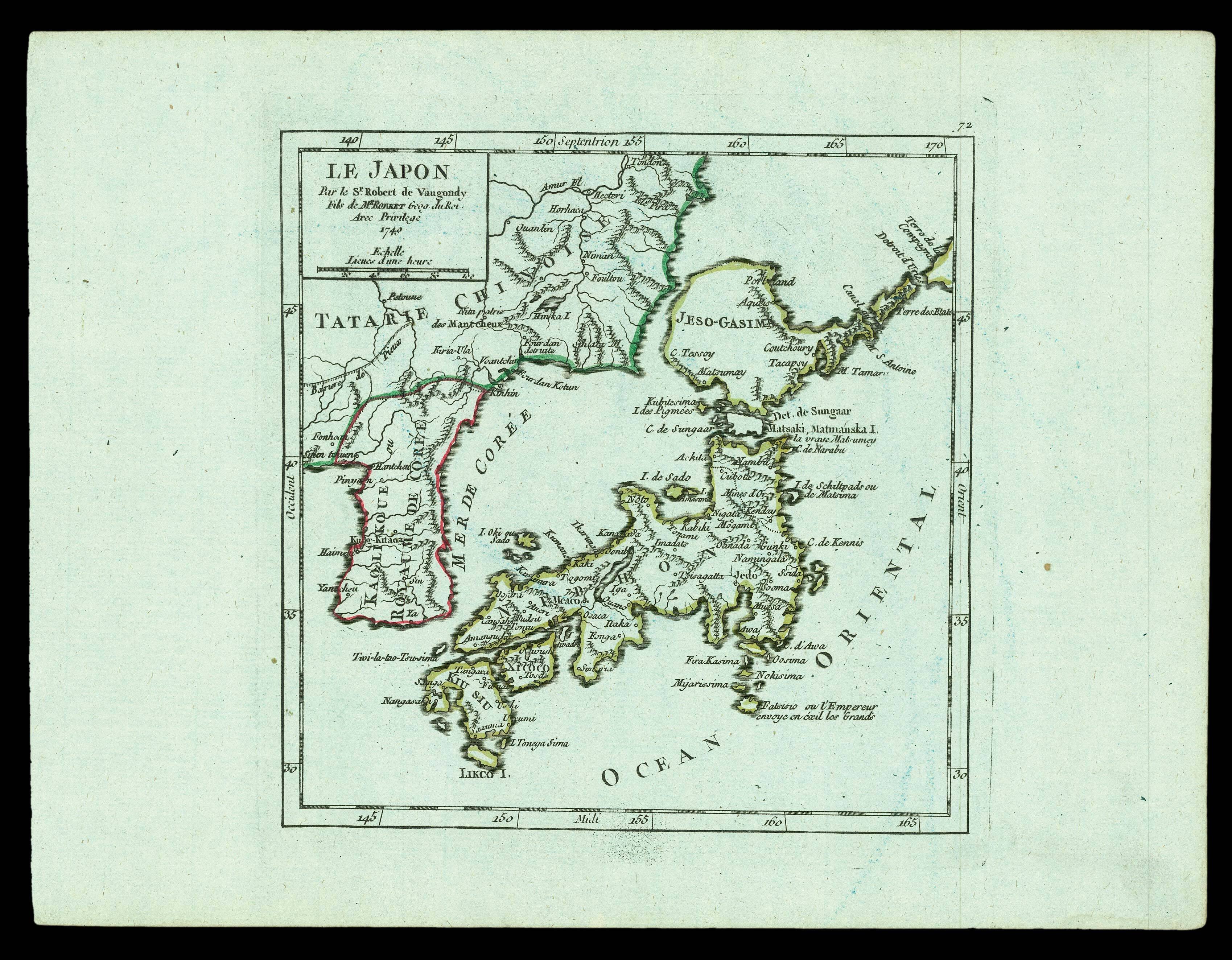 ROBERT DE VAUGONDY, Didier Le Japon.
