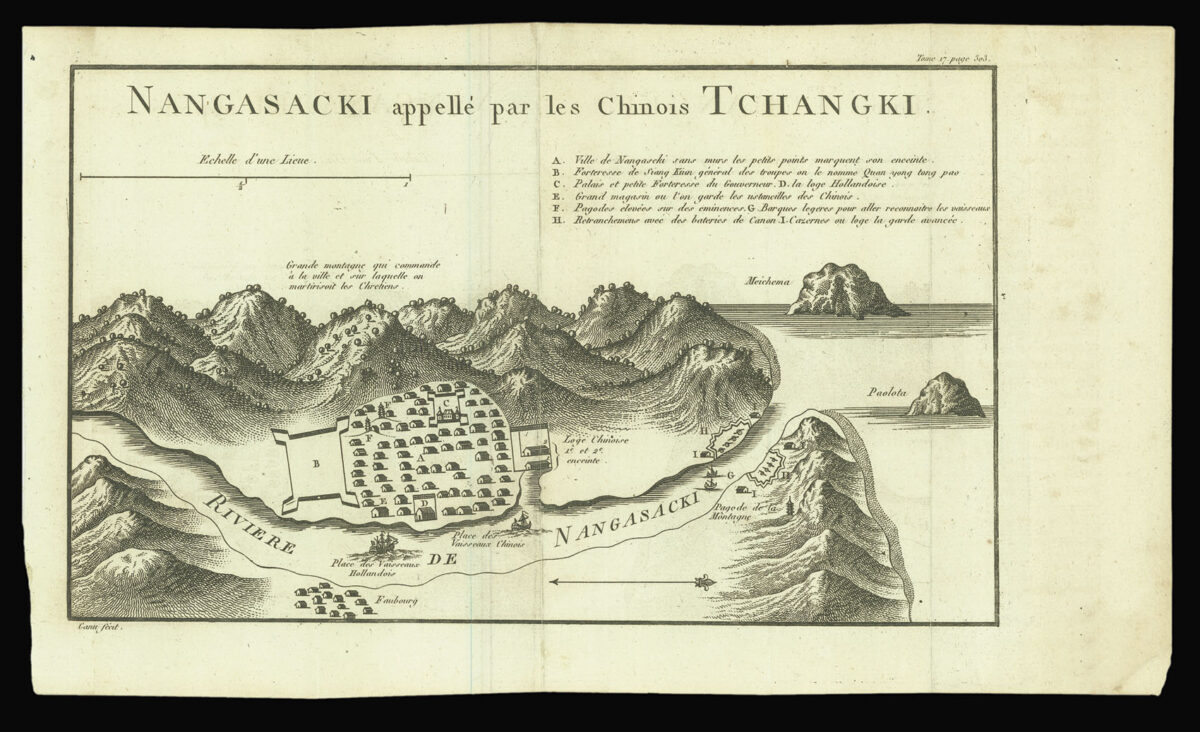 CANU, Jean Dominique Etienne [after DE FONTENAY, Jean] Nangasacki appellé par les Chinois Tchangki