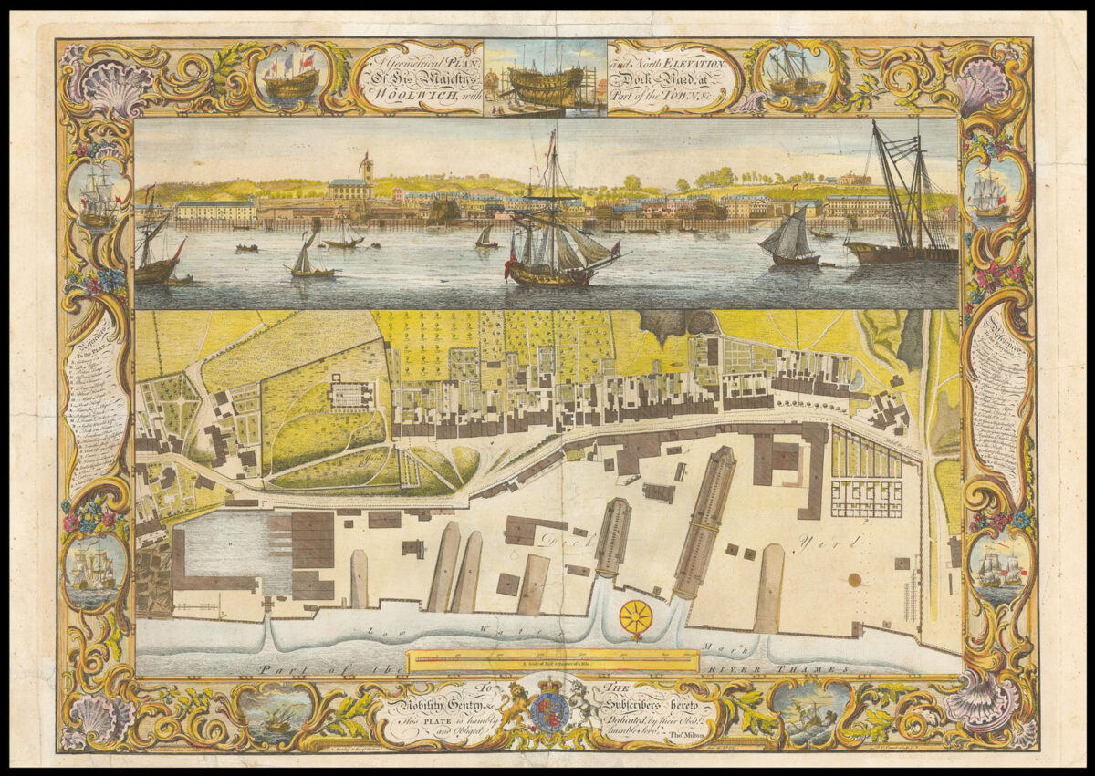 MILTON, Thomas [Complete series of Thomas Milton's Royal Dockyards]