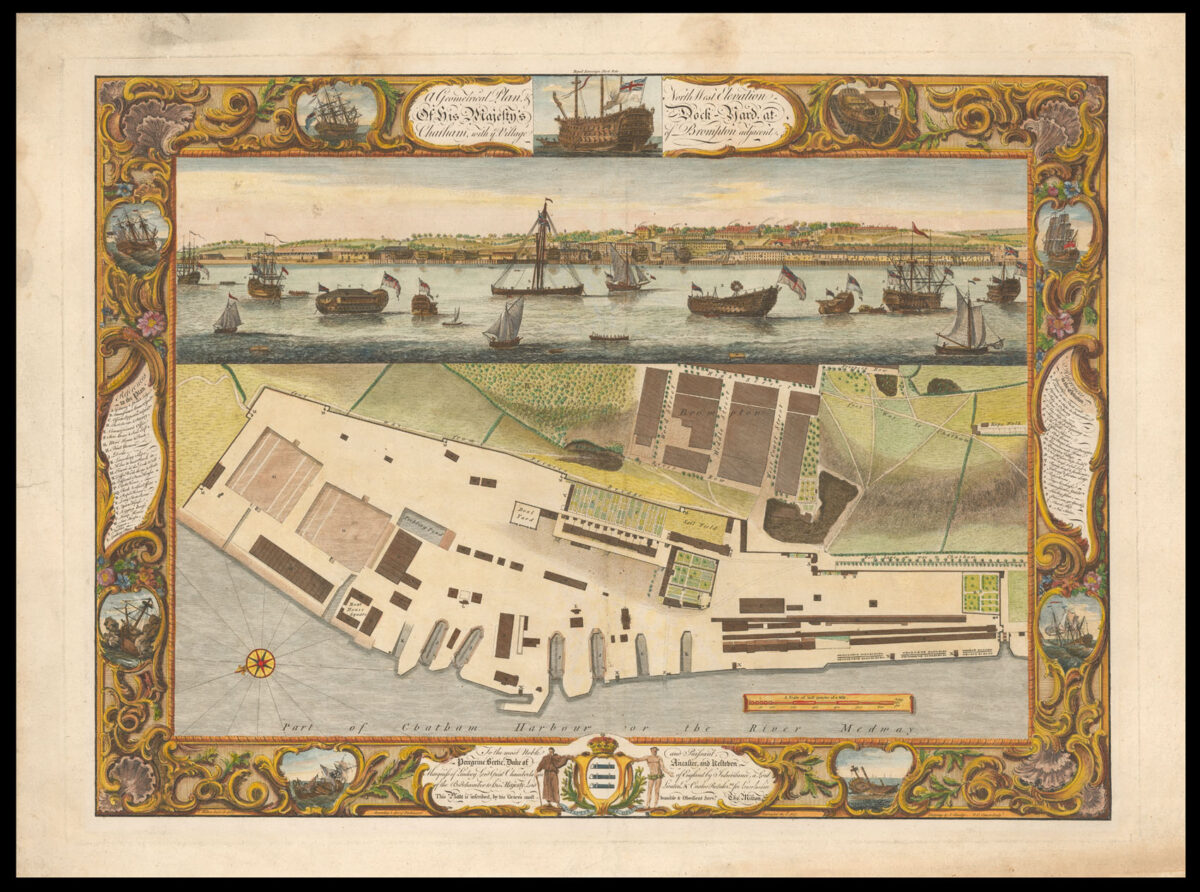 MILTON, Thomas [Complete series of Thomas Milton's Royal Dockyards]