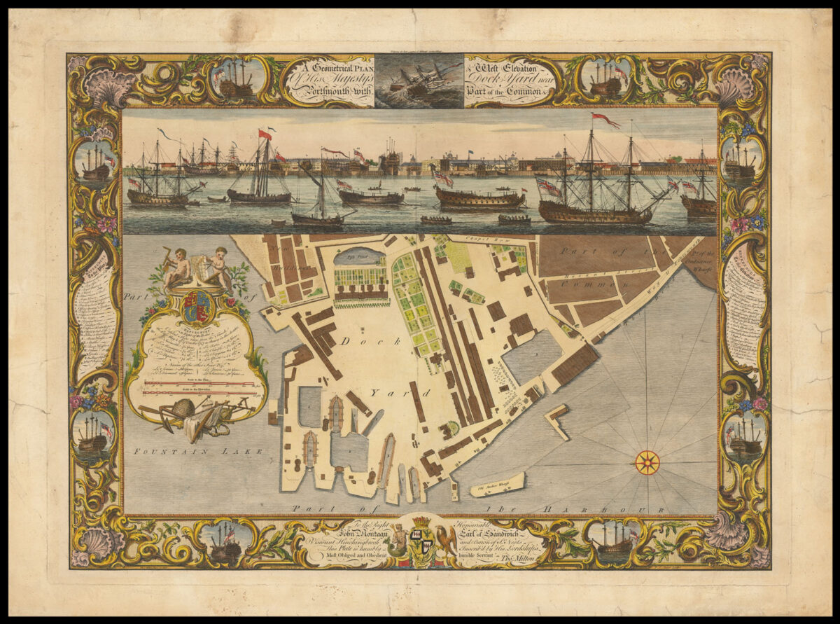 MILTON, Thomas [Complete series of Thomas Milton's Royal Dockyards]