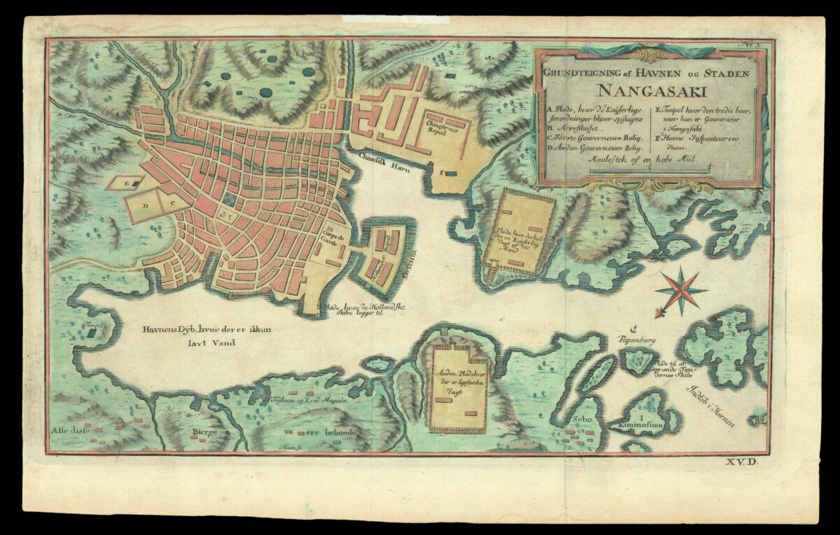 HAAS, Jonas?, after BELLIN, Jacques Nicolas Grundteigning af Havenen og Staden Nangasaki