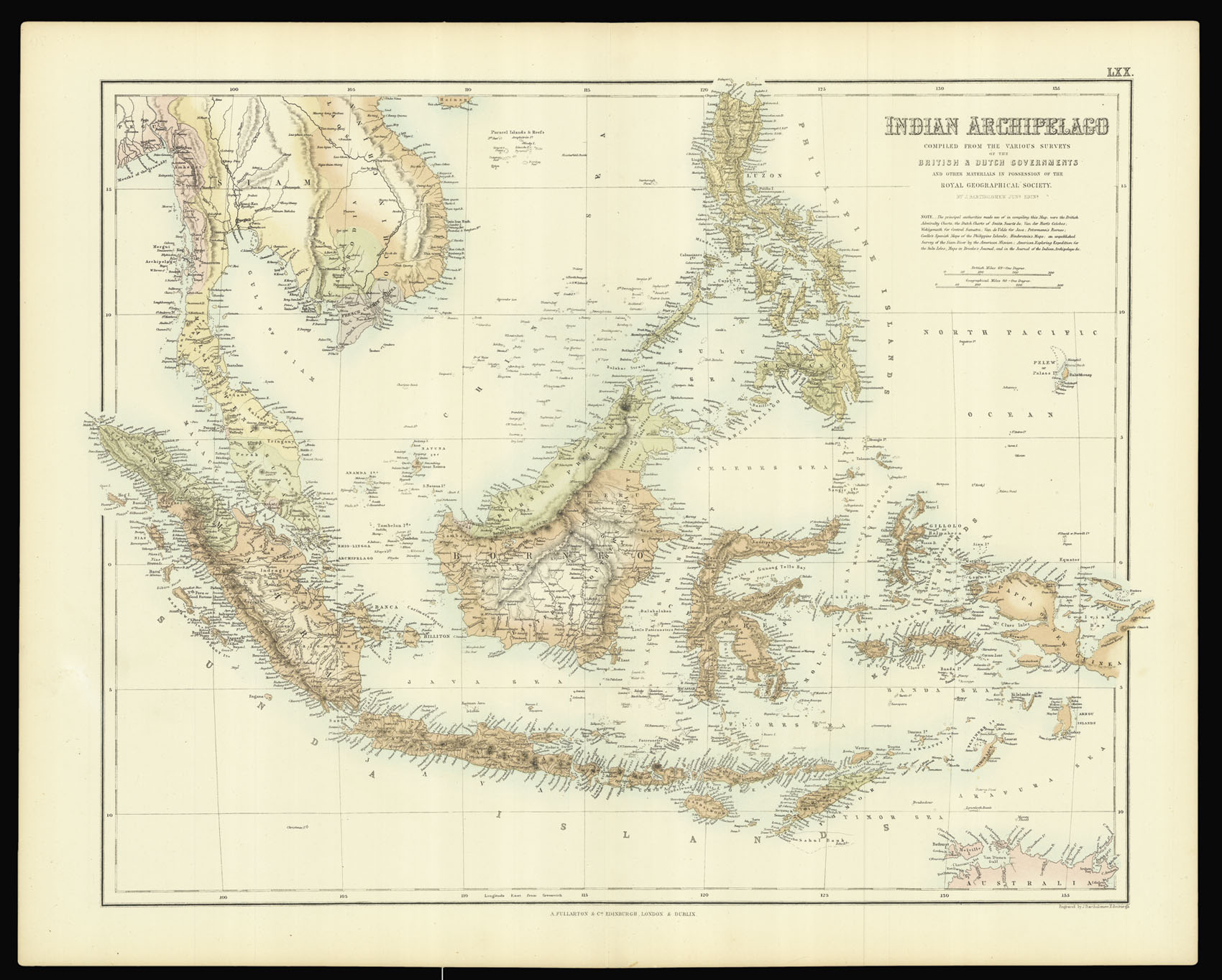 BARTHOLOMEW, J. Indian Archipelago