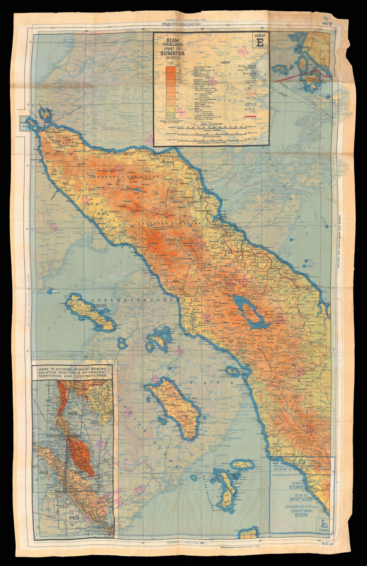 MI9 Siam (Thailand) (Part of) Sumatra (North) [and] Siam (Thailand) (Extreme South) Malaya (F.M.S.) Sumatra (Central).