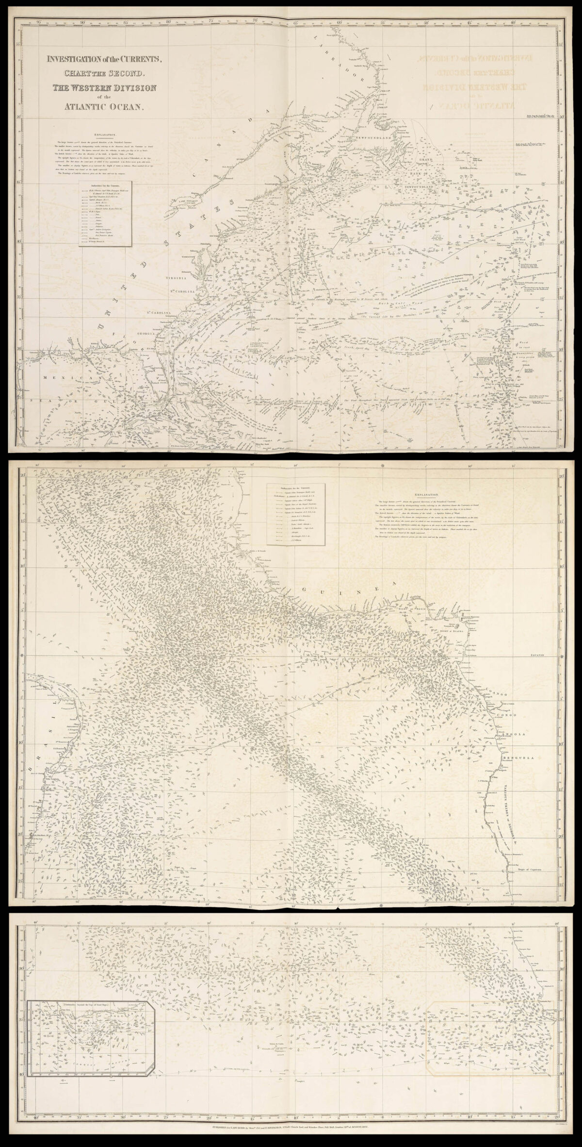 RENNELL, James An investigations on the currents of the Atlantic Ocean.