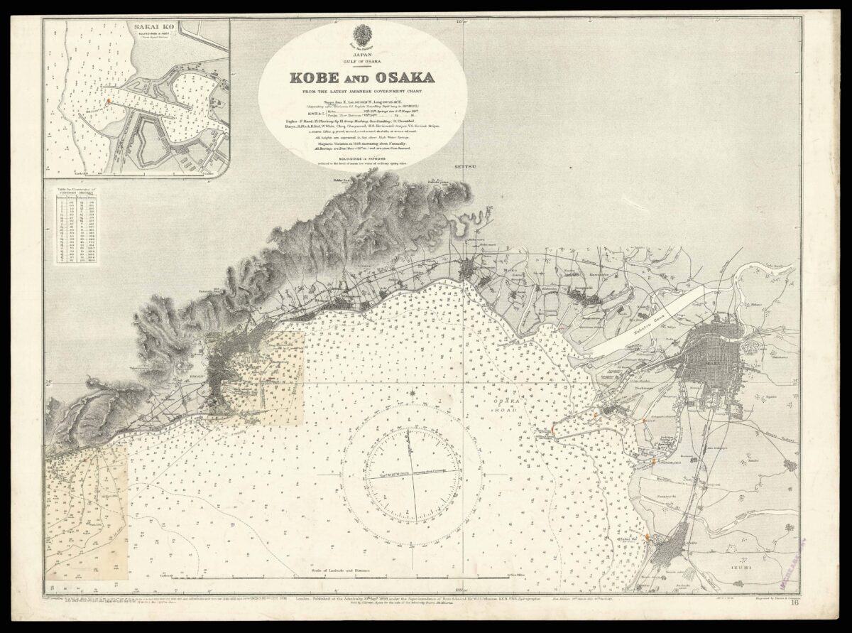 The Admiralty [The chart collection from the steamship Essex Lance].