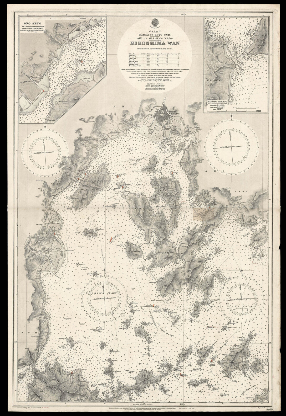 The Admiralty [The chart collection from the steamship Essex Lance].
